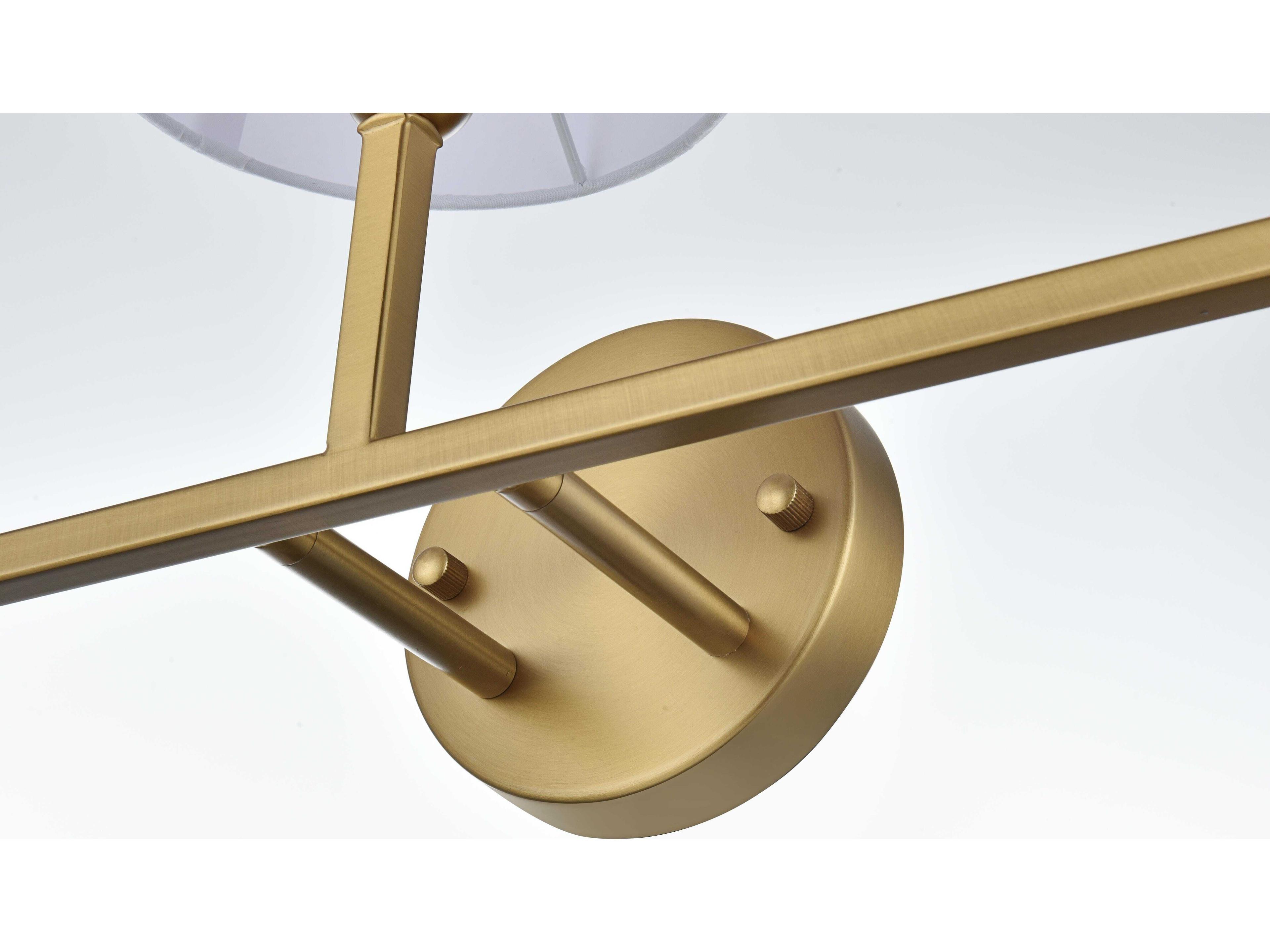 Elegant Lighting Senna 3-Light Satin Gold Vanity Light