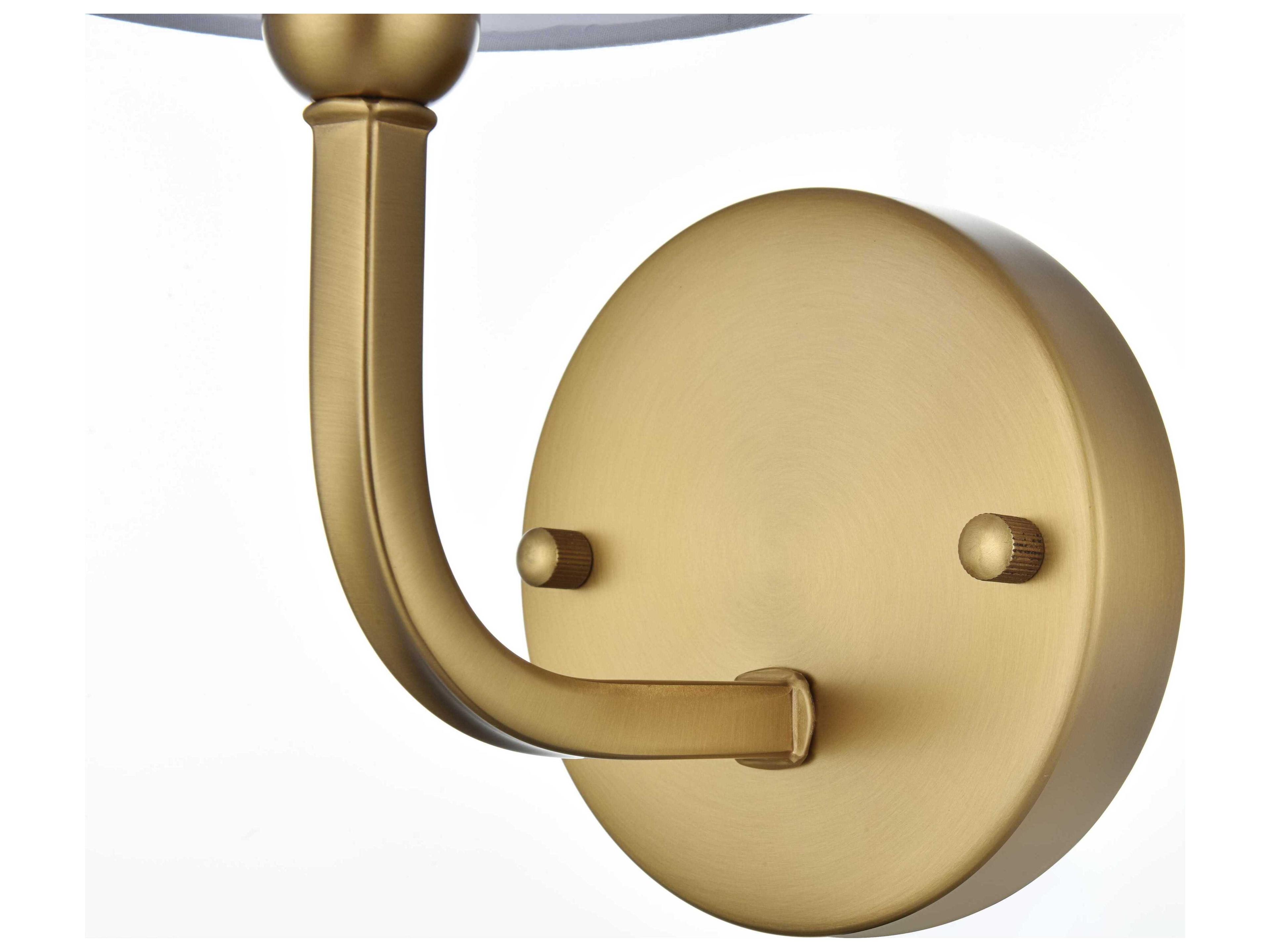 Elegant Lighting Senna 1-Light Satin Gold Wall Sconce