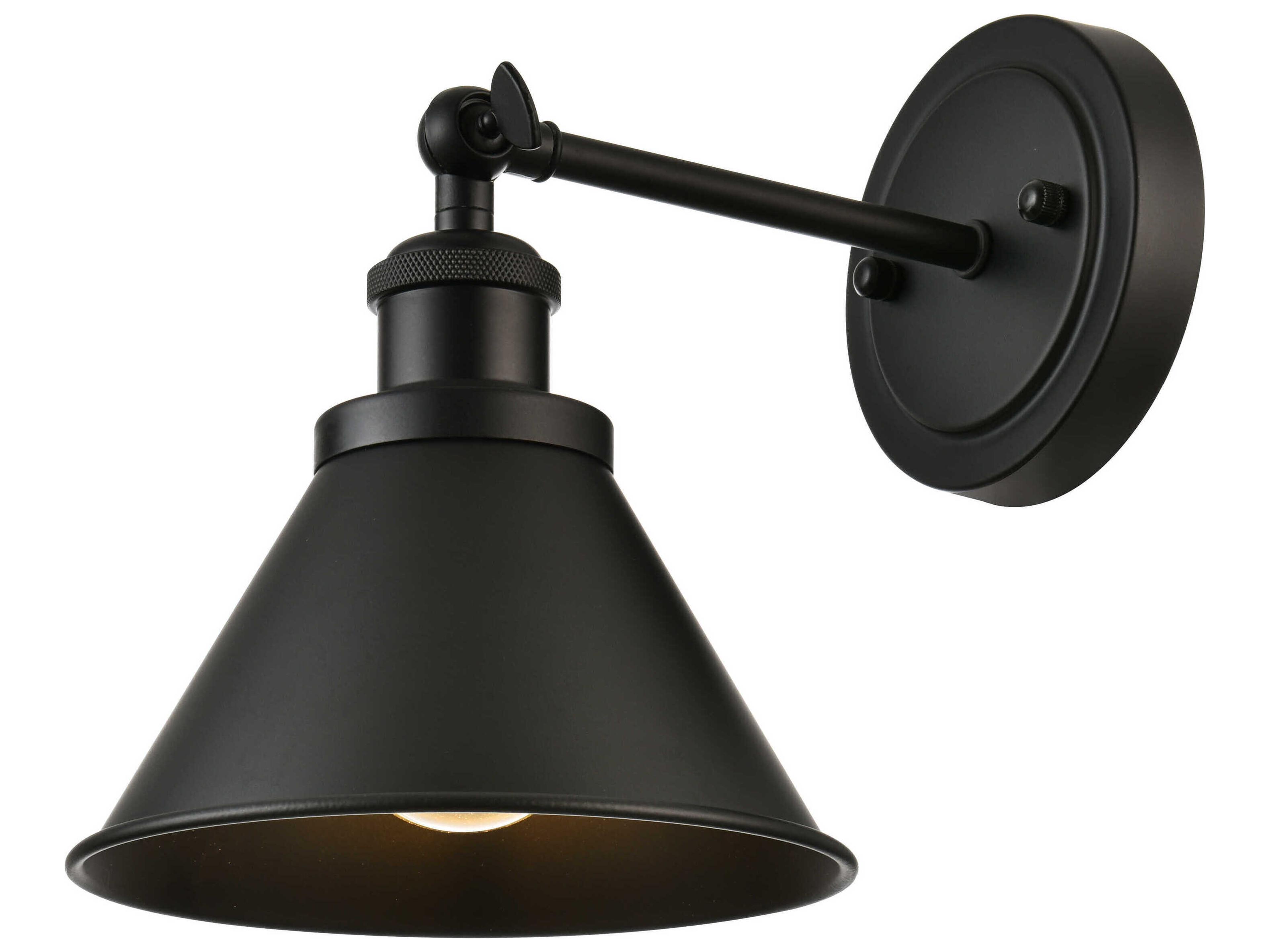 Bentley 1-Light Black Wall Sconce