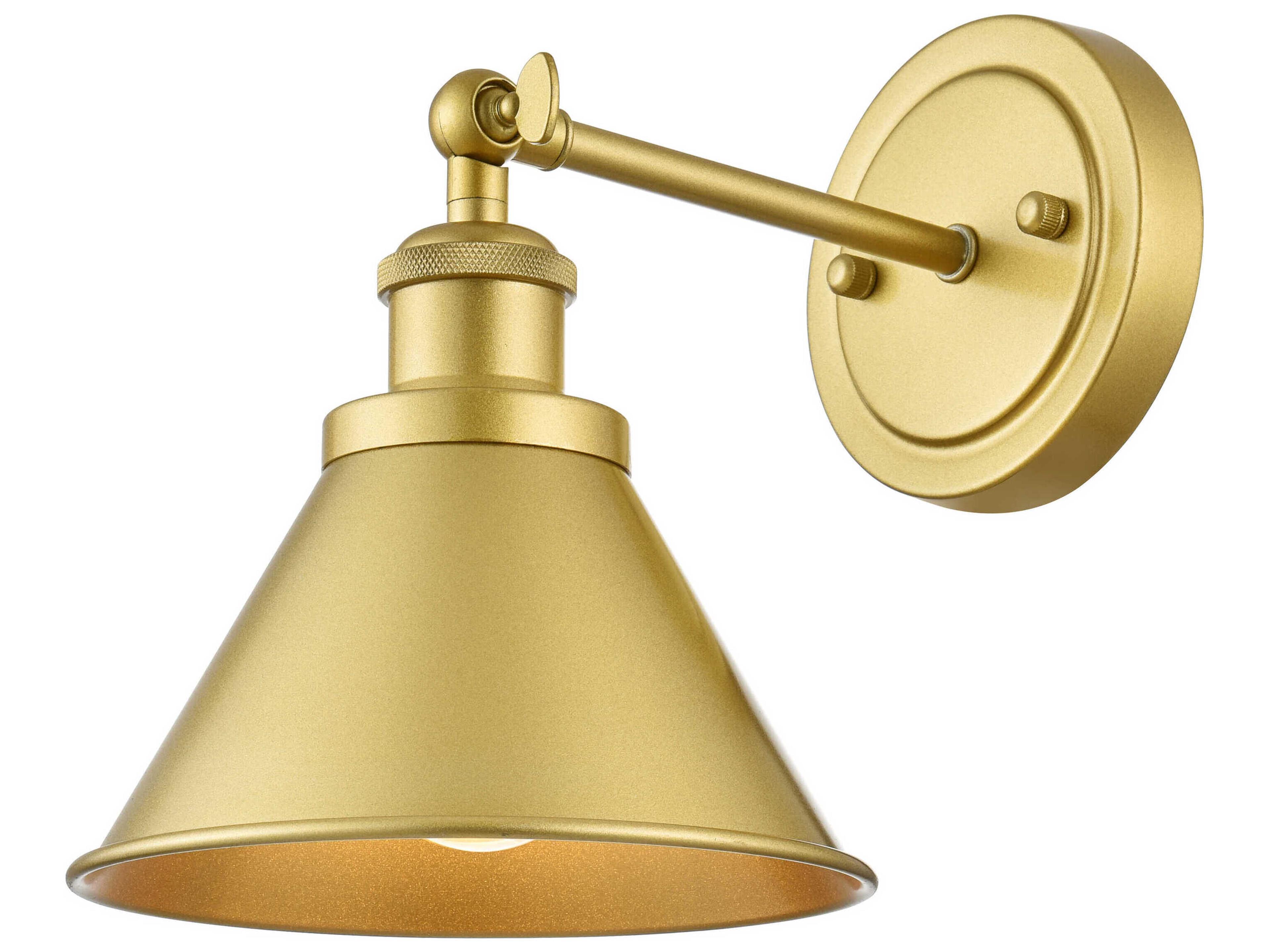 Elegant Lighting Bentley 1-Light Brass Wall Sconce