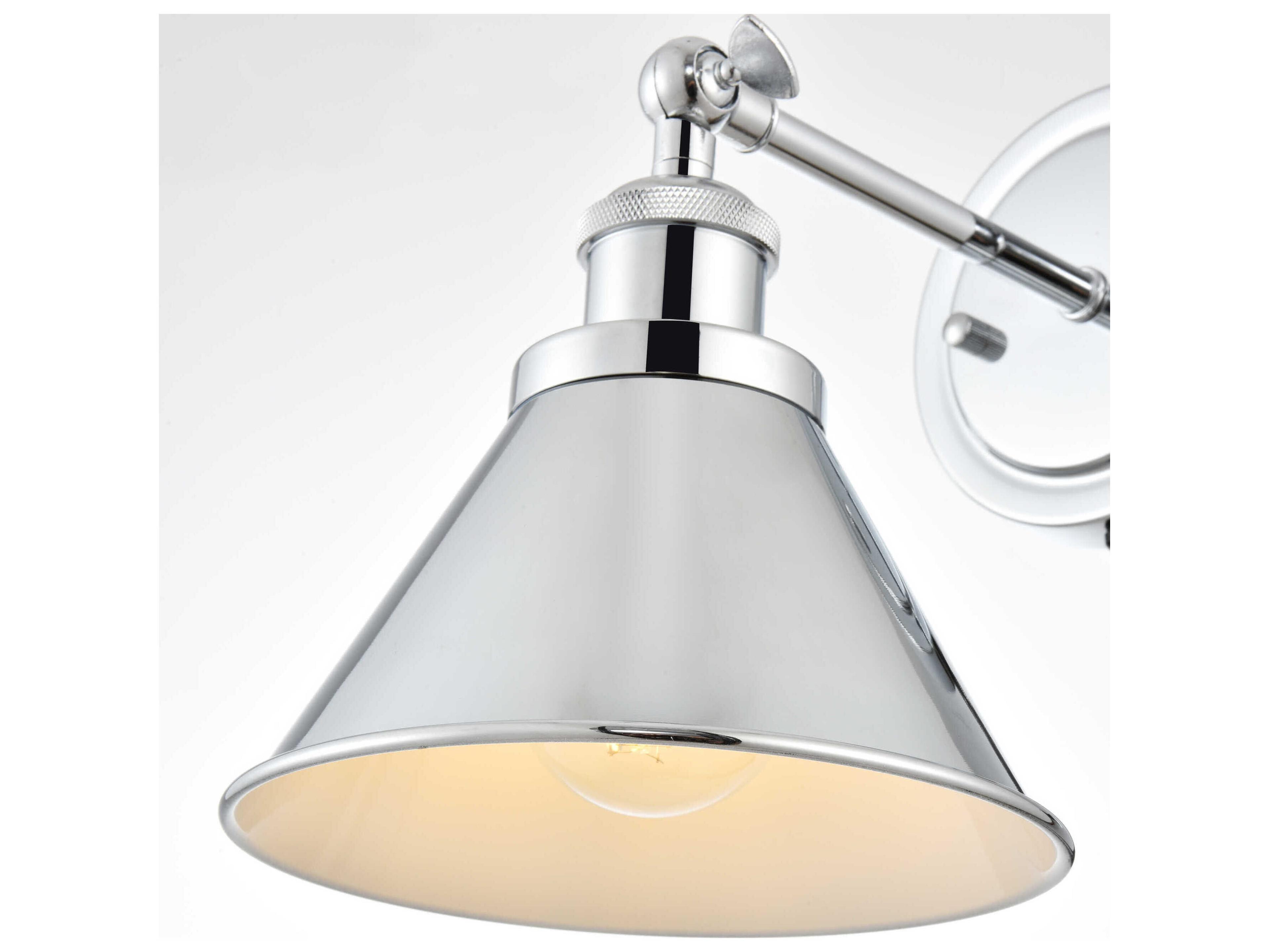 Elegant Lighting Bentley 1-Light Chrome Wall Sconce