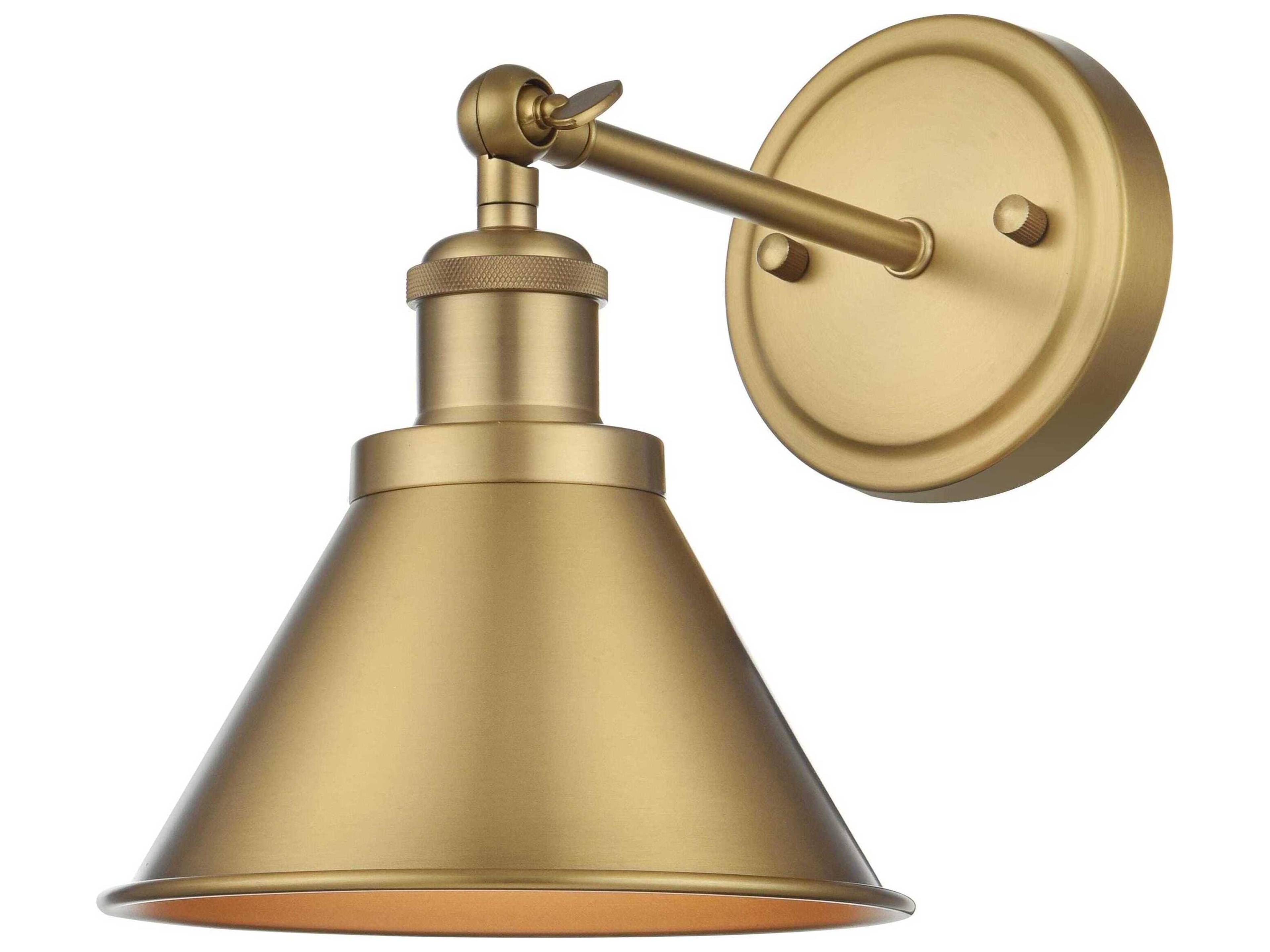 Vaman 1-Light Satin Gold Wall Sconce