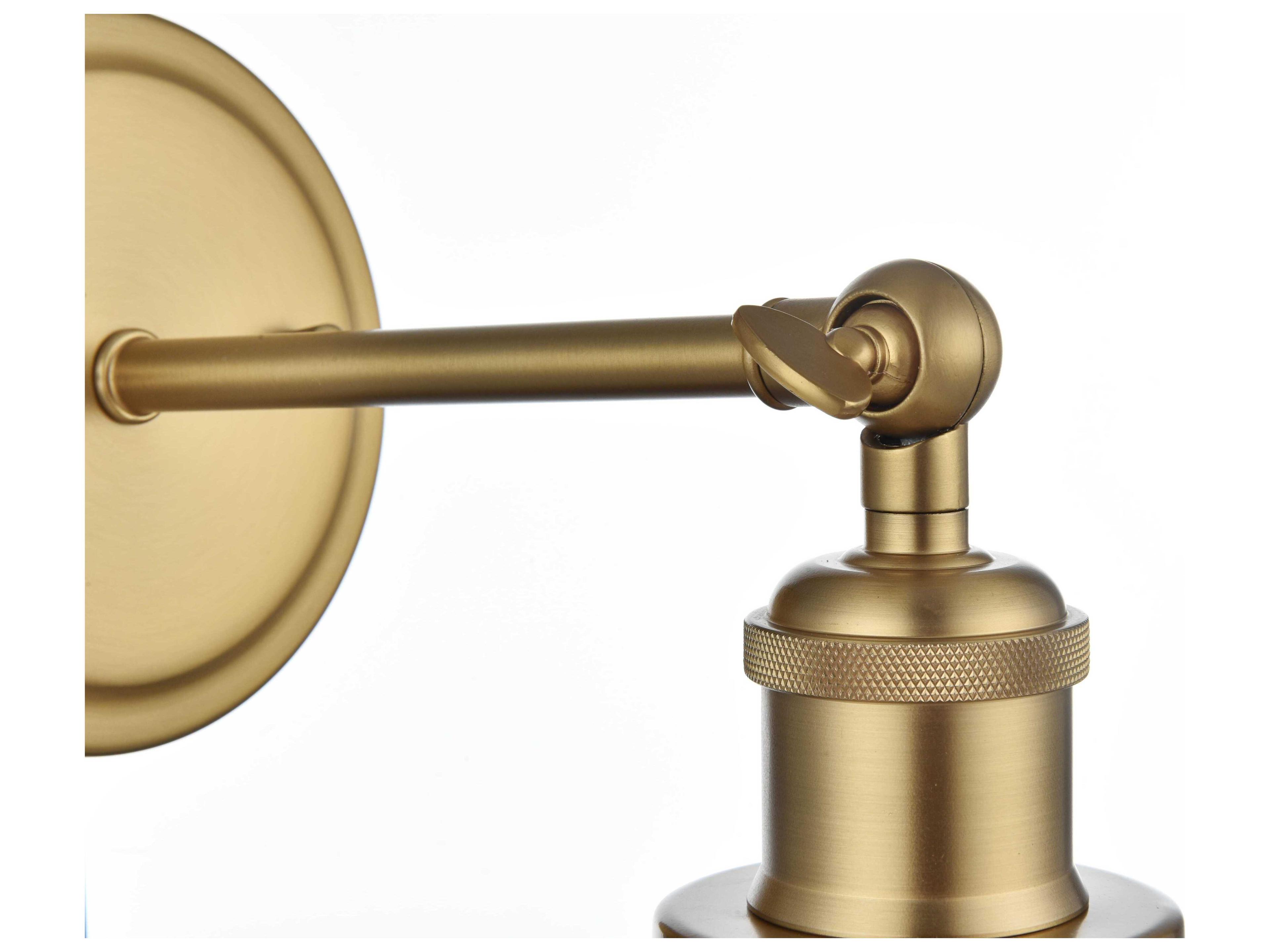 Elegant Lighting Vaman 1-Light Satin Gold Wall Sconce