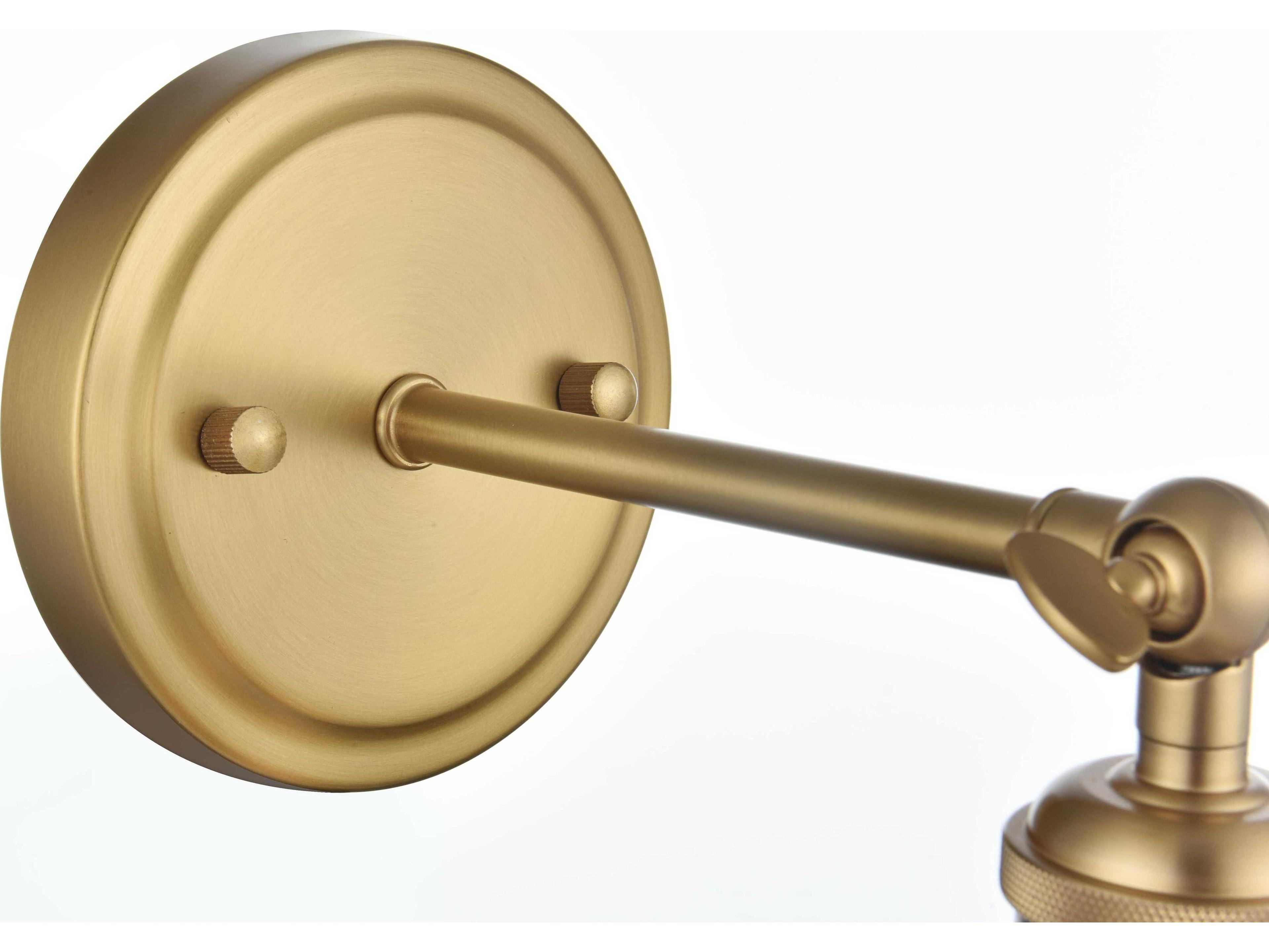 Elegant Lighting Vaman 1-Light Satin Gold Wall Sconce