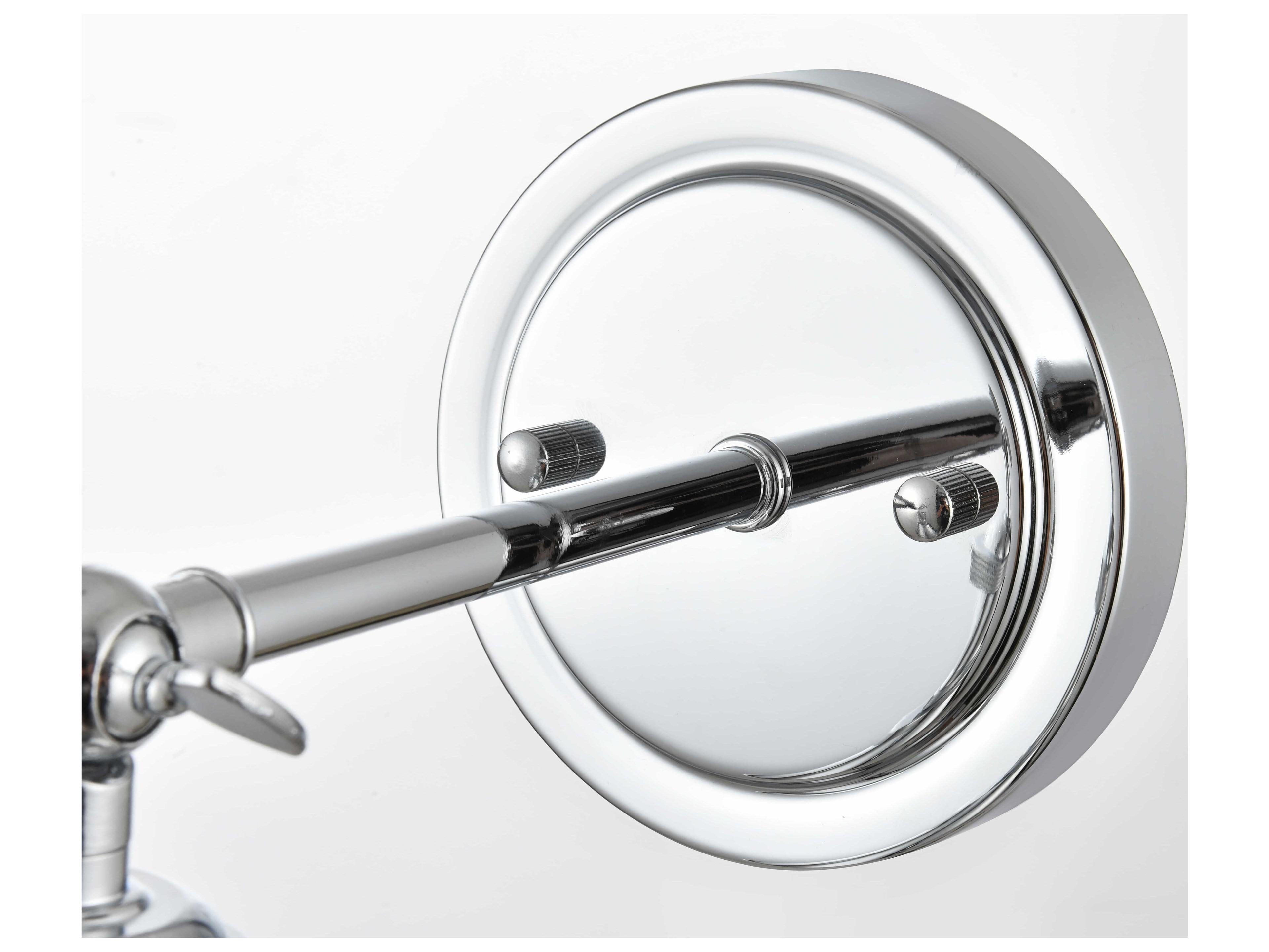 Elegant Lighting Kai 1-Light Chrome Glass Wall Sconce