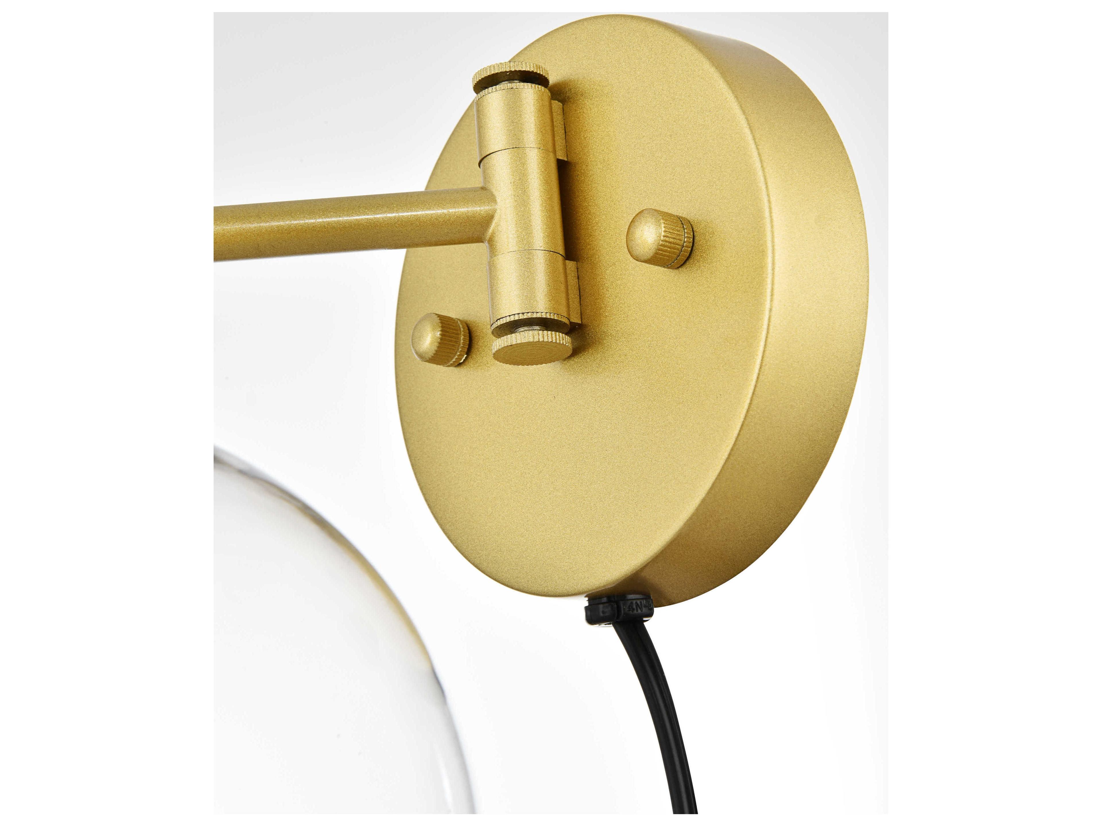 Elegant Lighting Caspian 1 - Light Swing Arm