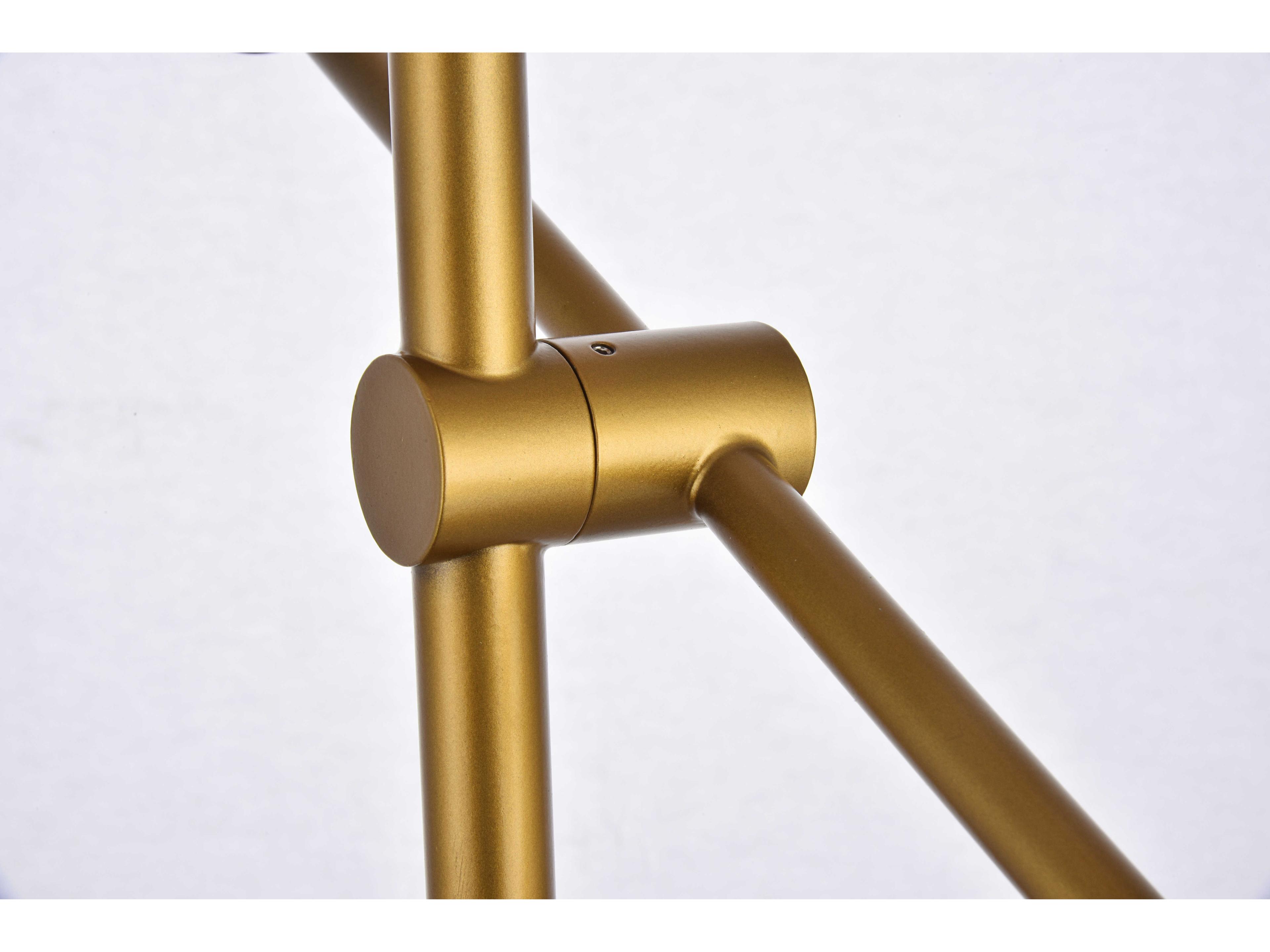 Elegant Lighting Axel 6-Light Brass Sputnik Pendant