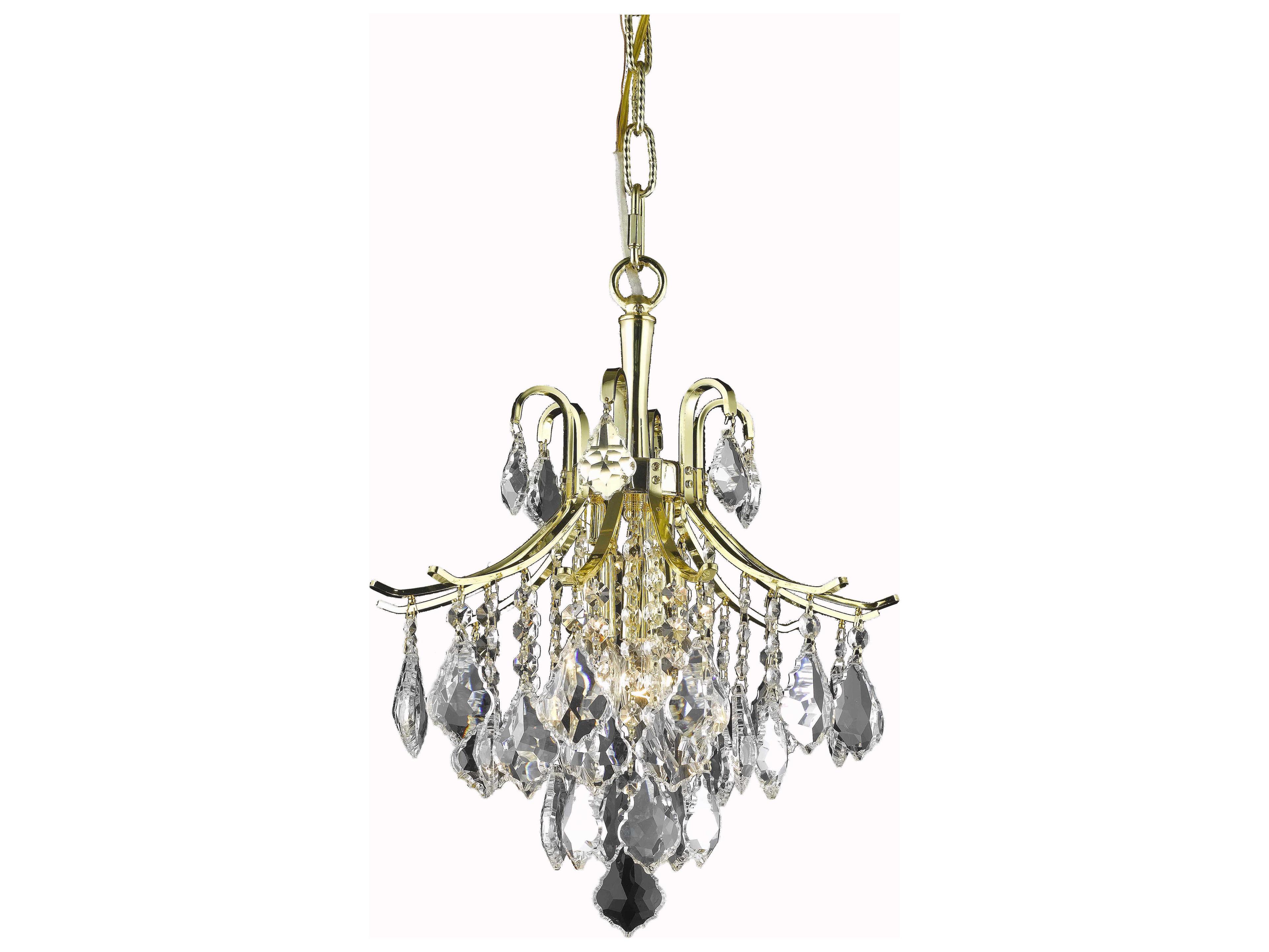 Elegant Lighting Amelia 3-Light Chrome Crystal Mini Pendant