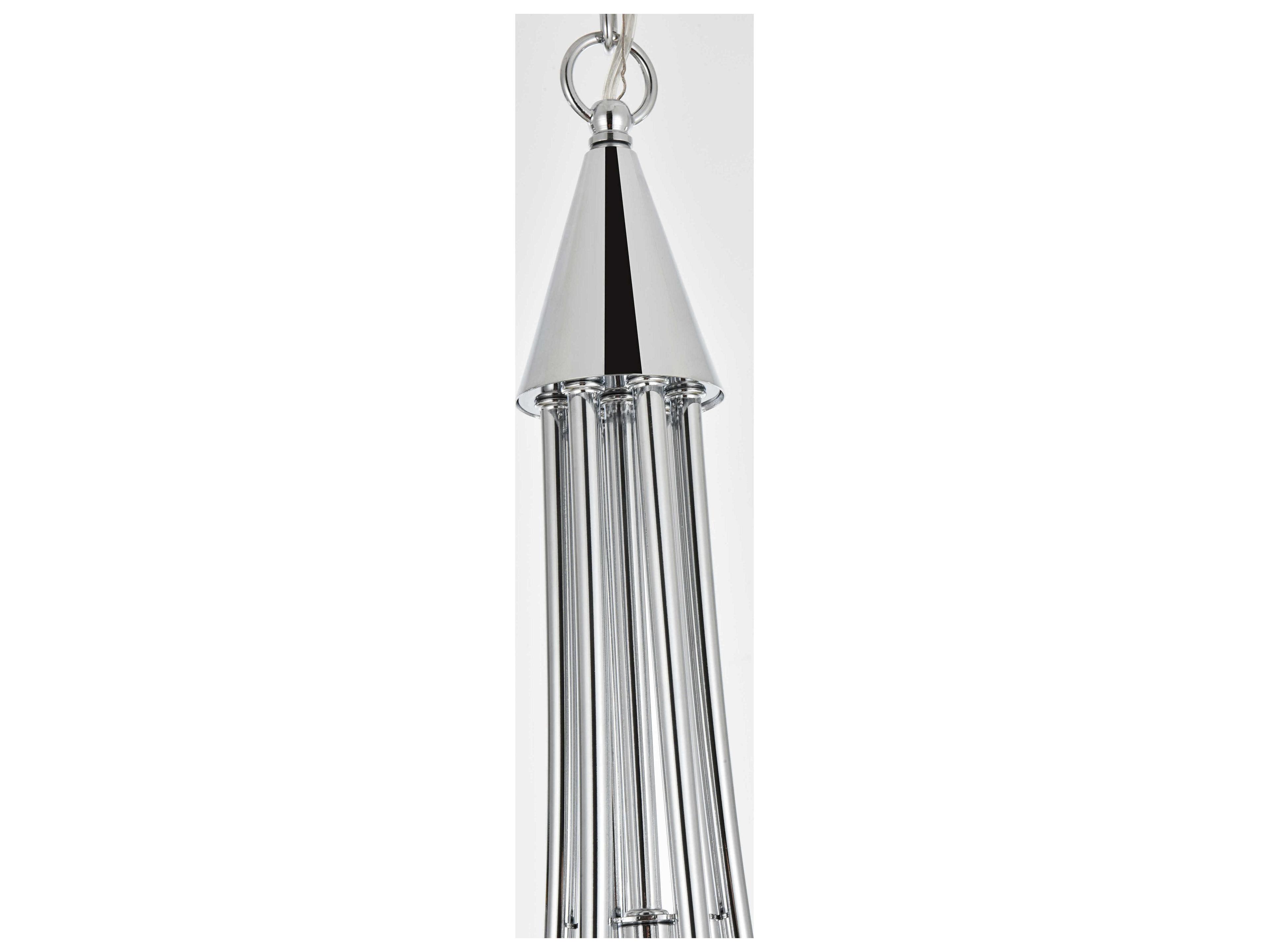 Elegant Lighting Cohen 6-Light Chrome Chandelier