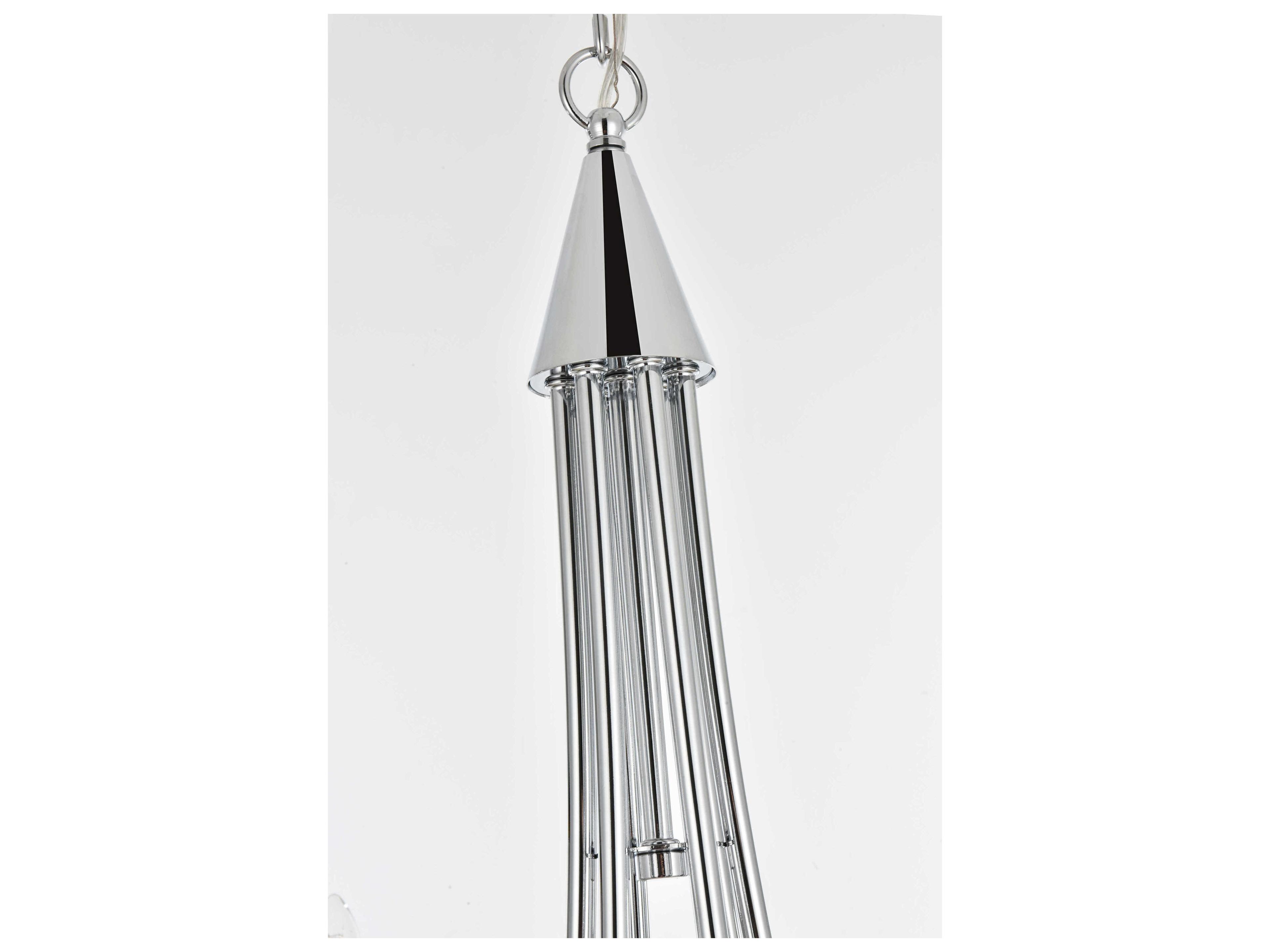 Elegant Lighting Cohen 6-Light Chrome Chandelier