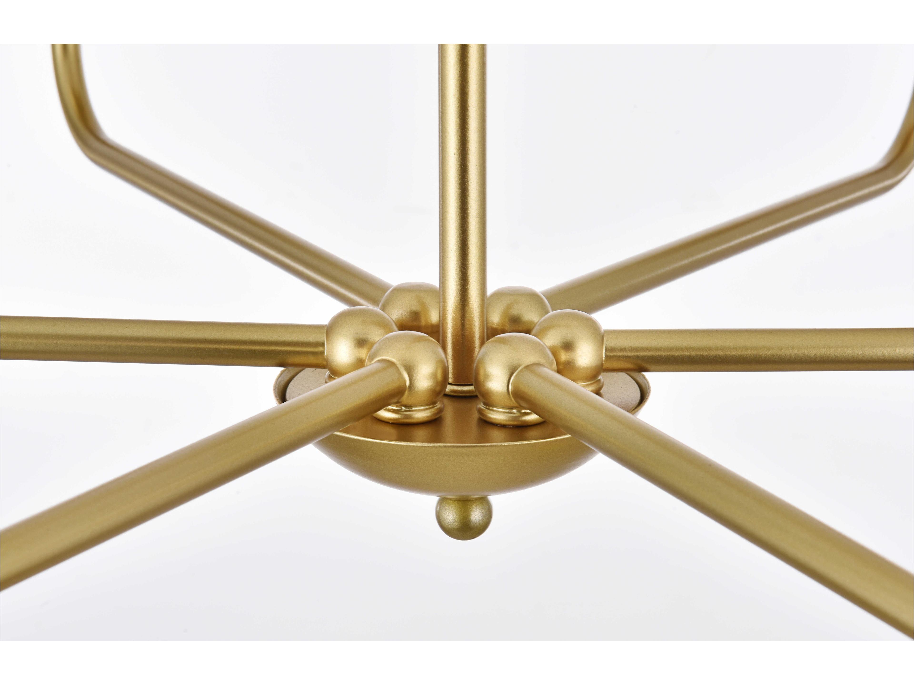 Elegant Lighting Cohen 6-Light Brass Chandelier