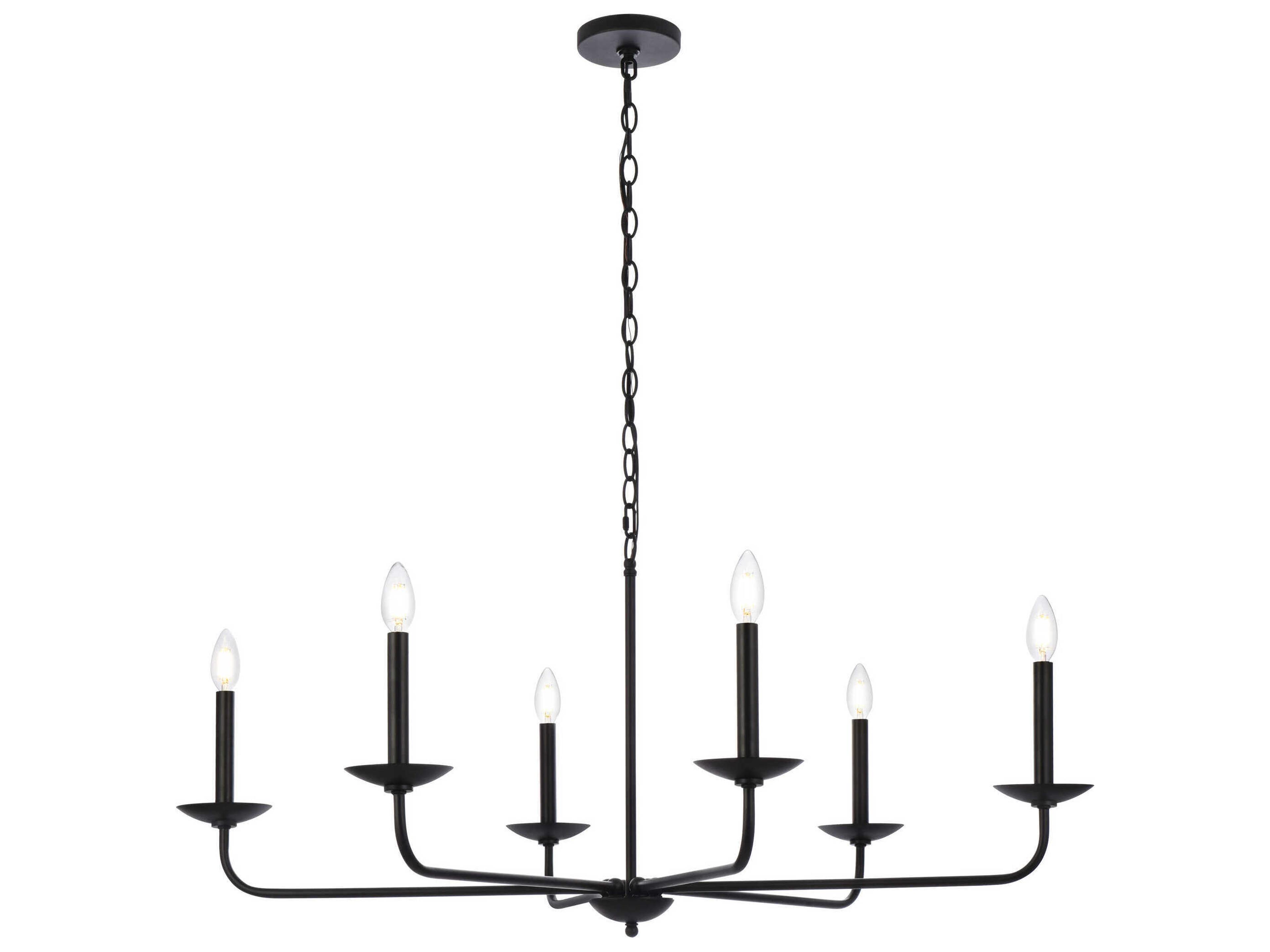 Cohen 6-Light Black Chandelier
