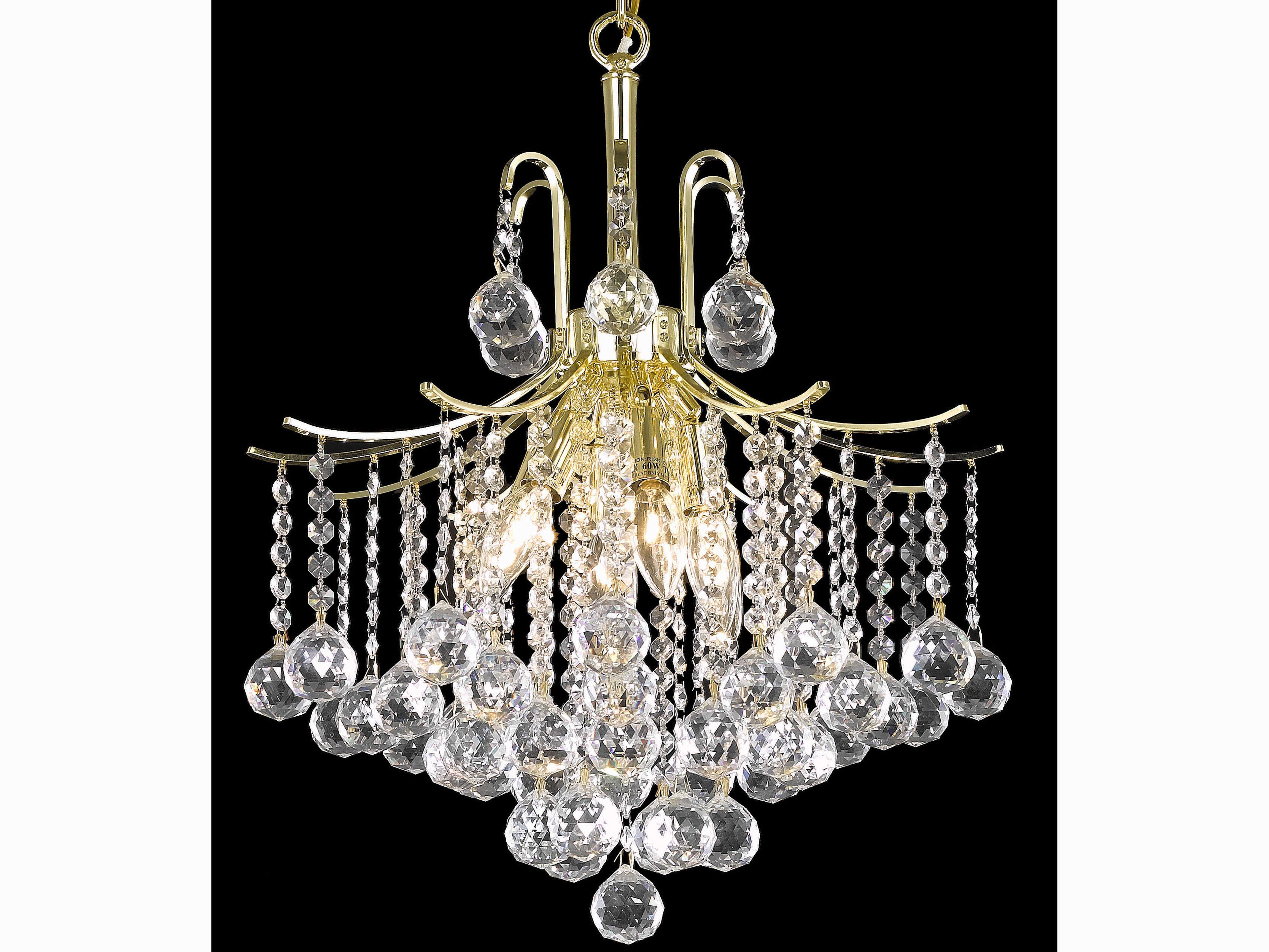 Elegant Lighting Amelia 6-Light Chrome Crystal Pendant