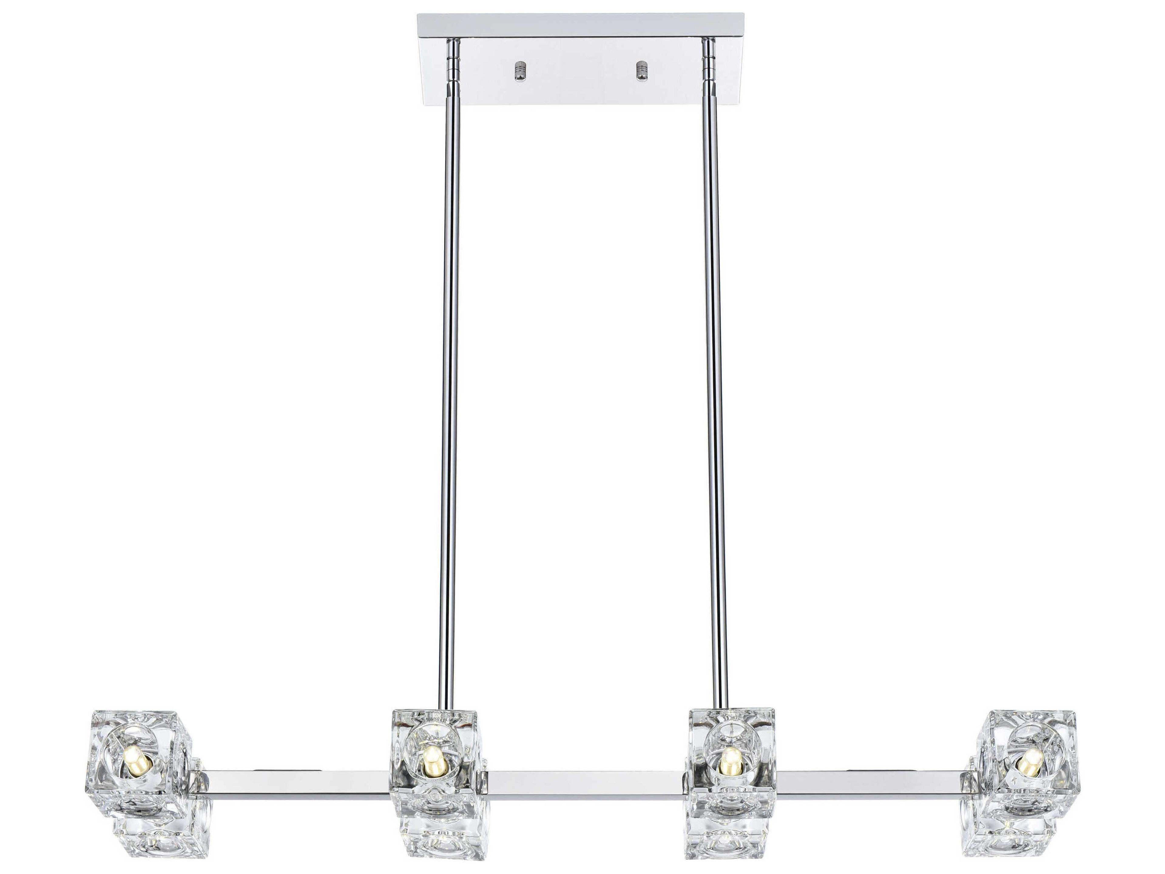 Lyra 8-Light Chrome Island Pendant