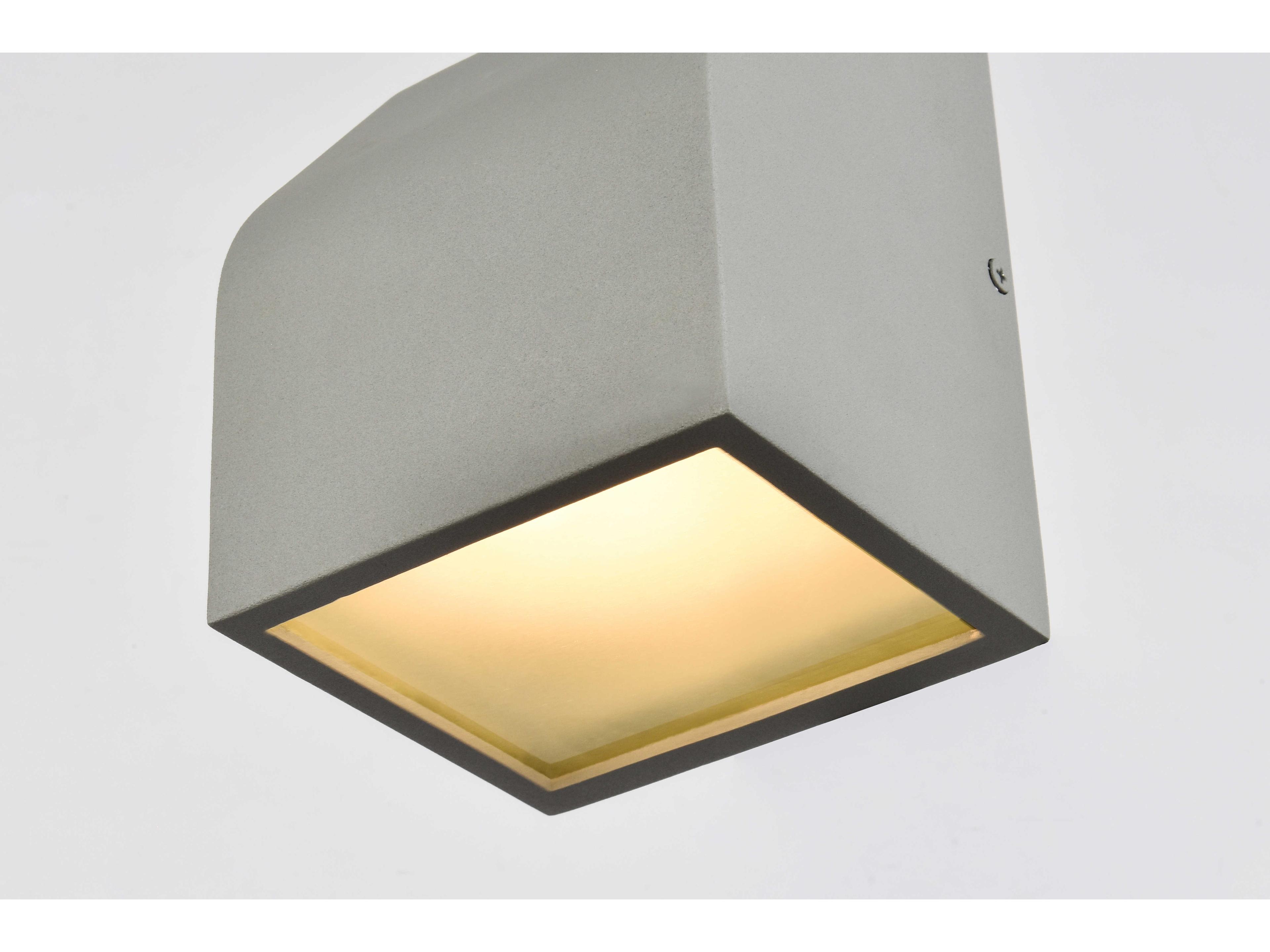 Elegant Lighting Raine Glass LED Outdoor Wall Light