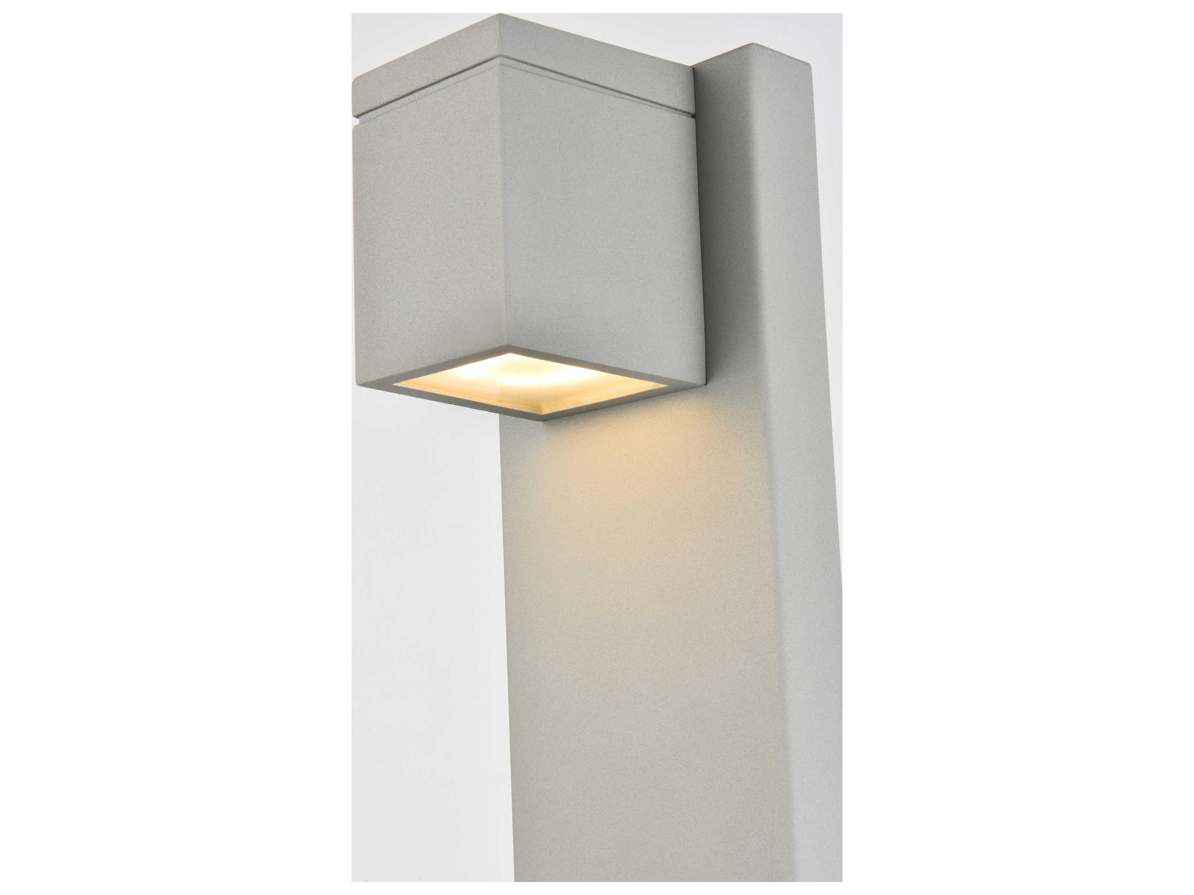 Elegant Lighting Raine Glass LED Outdoor Wall Light