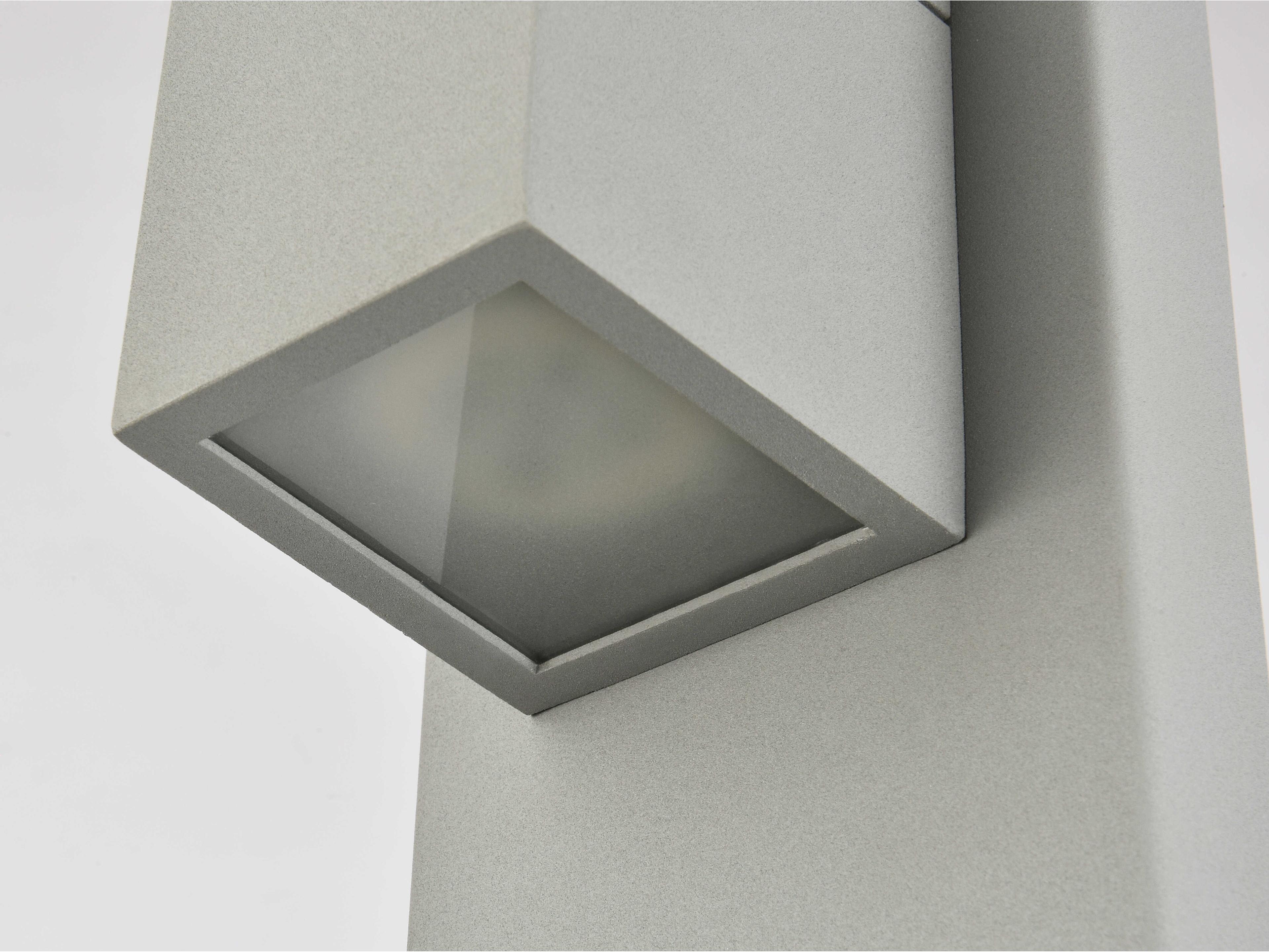 Elegant Lighting Raine Glass LED Outdoor Wall Light