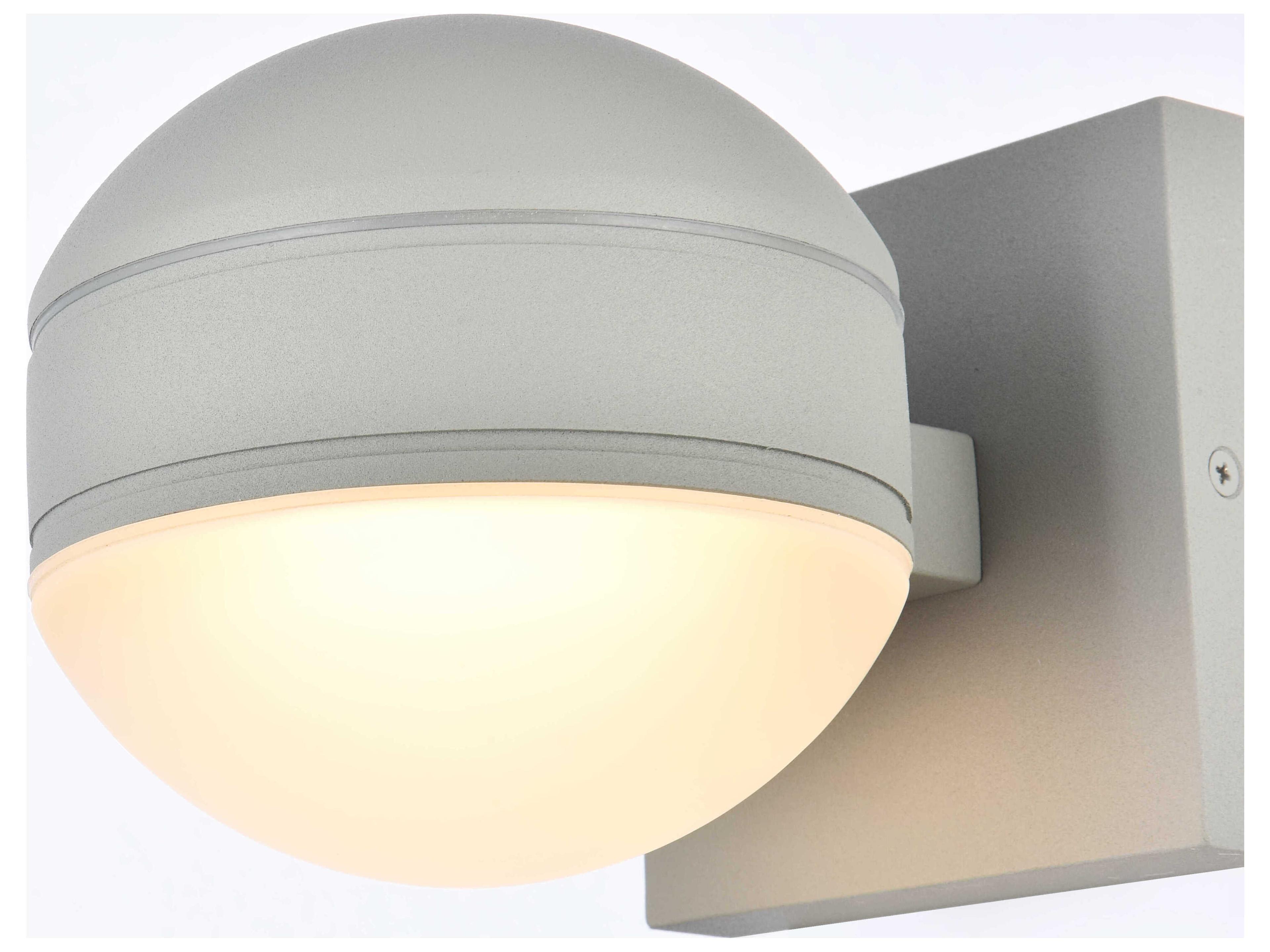 Elegant Lighting Raine Glass LED Outdoor Wall Light