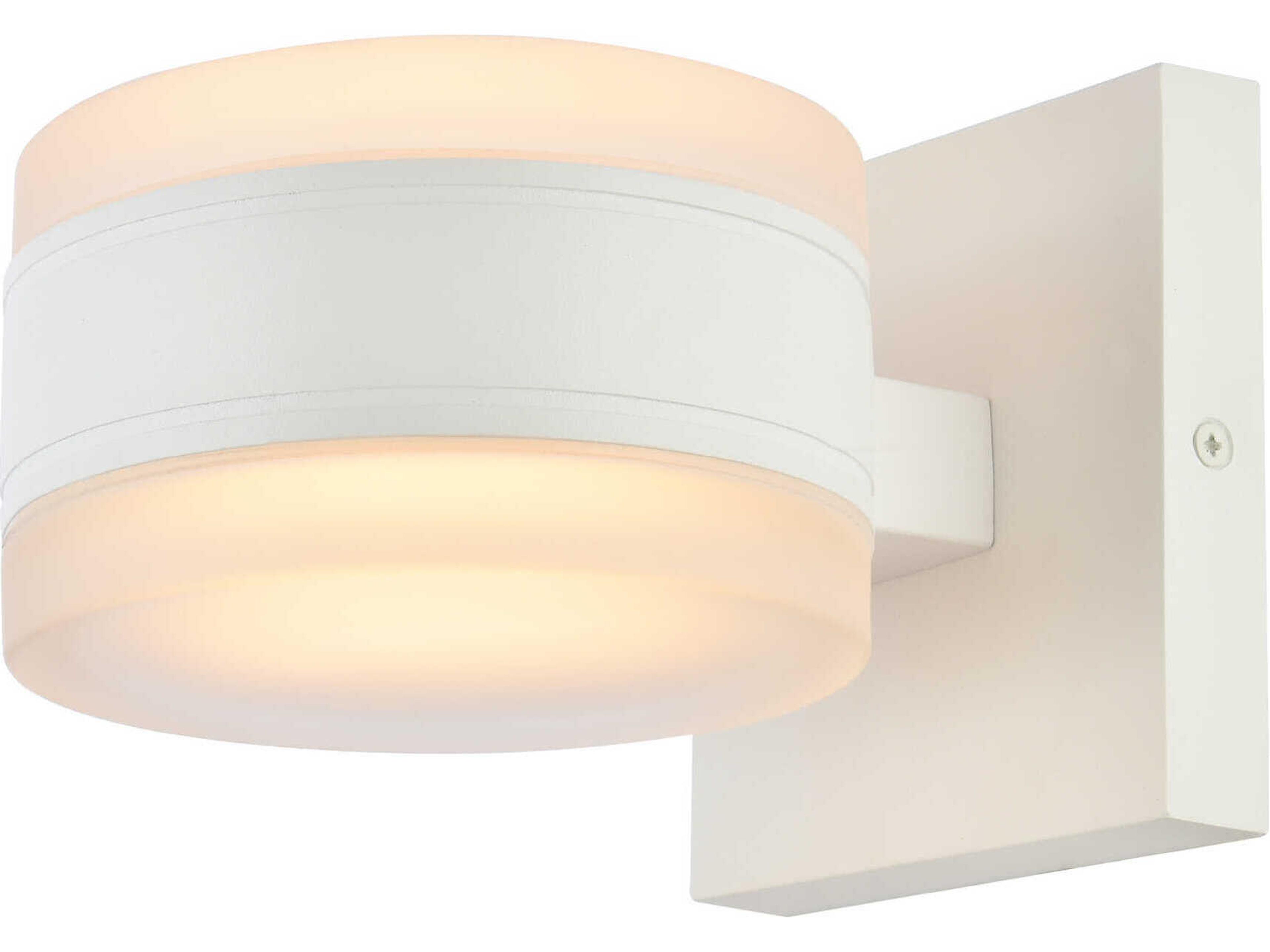 Elegant Lighting Raine Glass LED Outdoor Wall Light