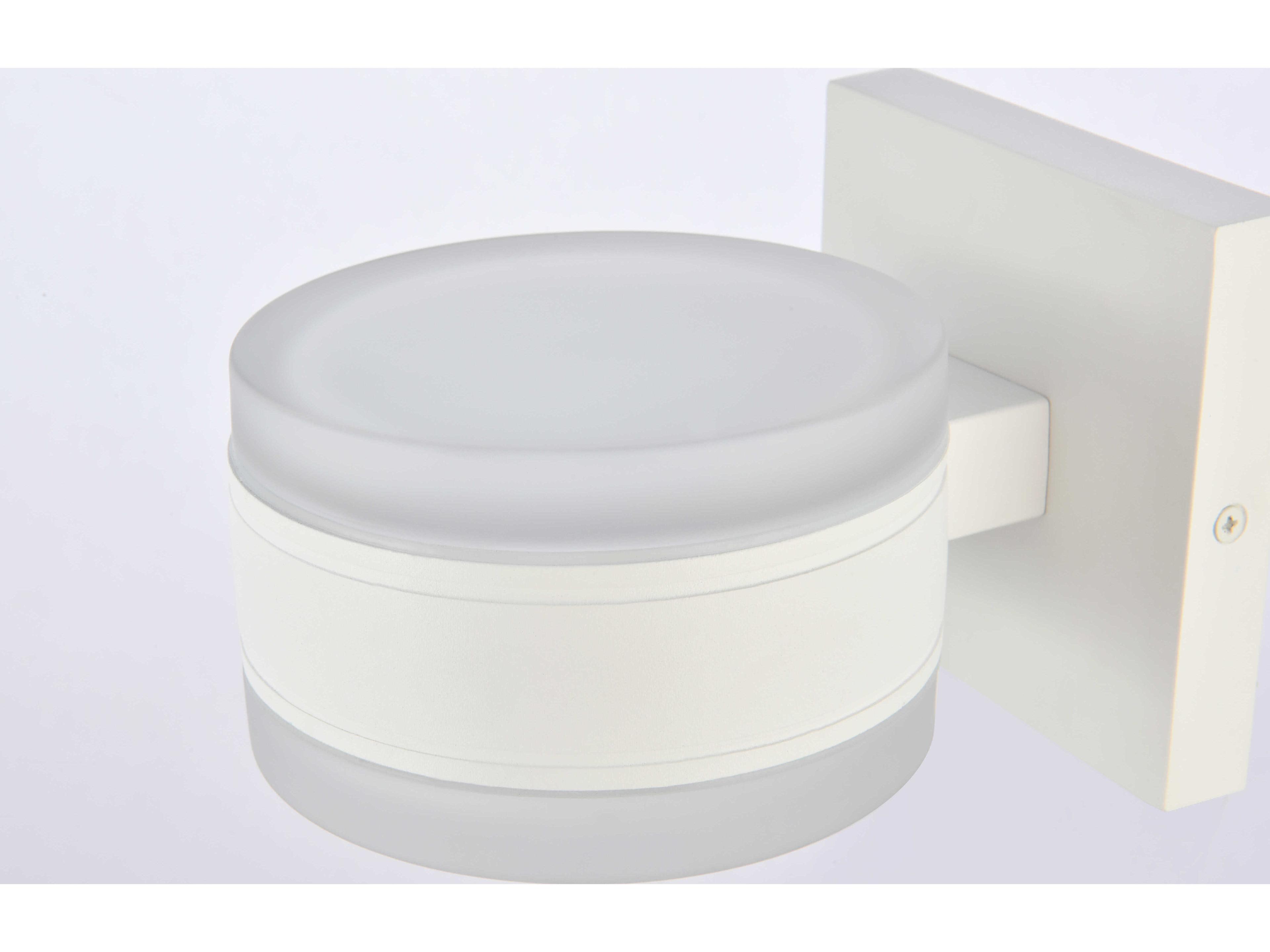 Elegant Lighting Raine Glass LED Outdoor Wall Light