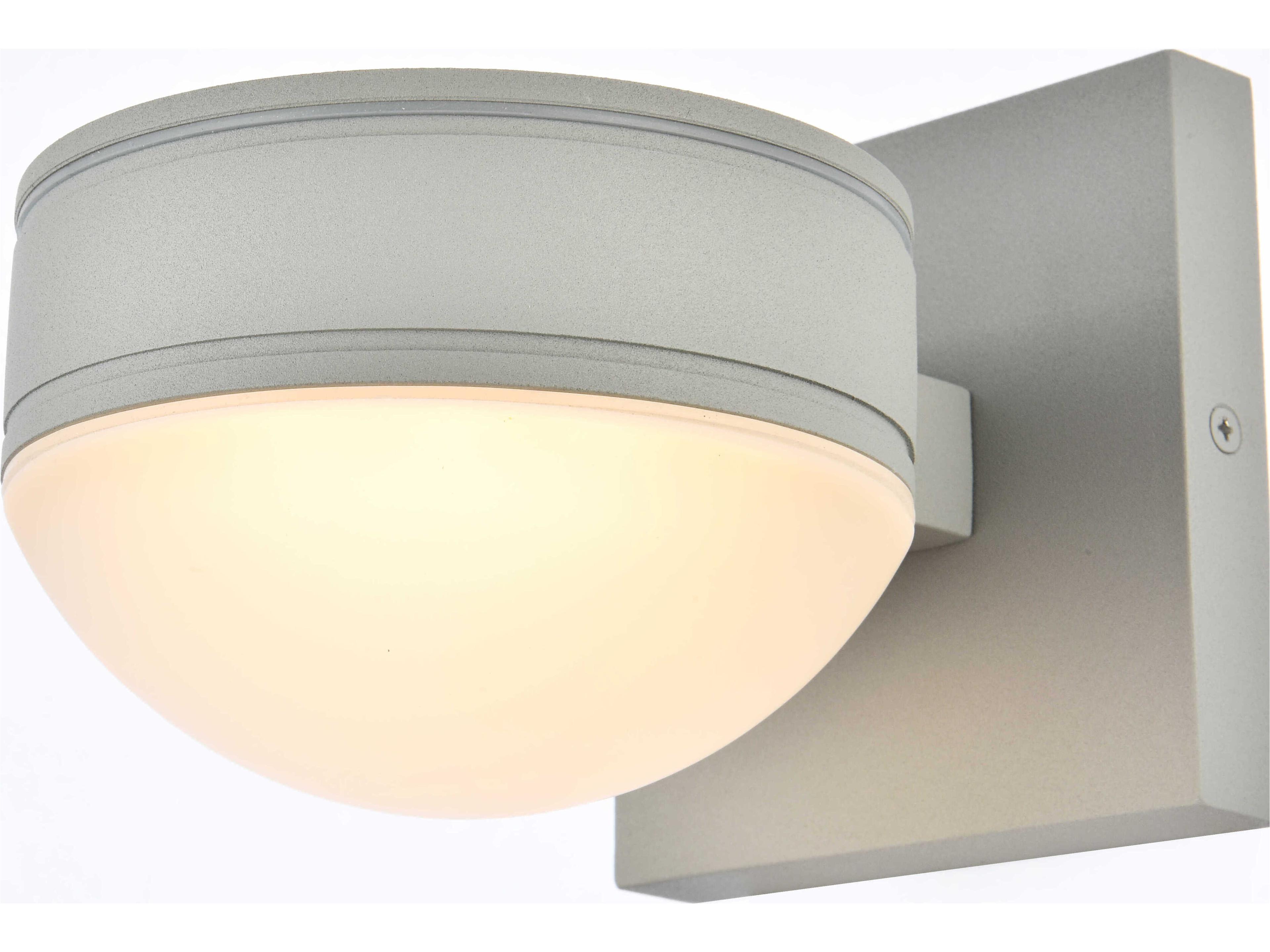 Elegant Lighting Raine Glass LED Outdoor Wall Light