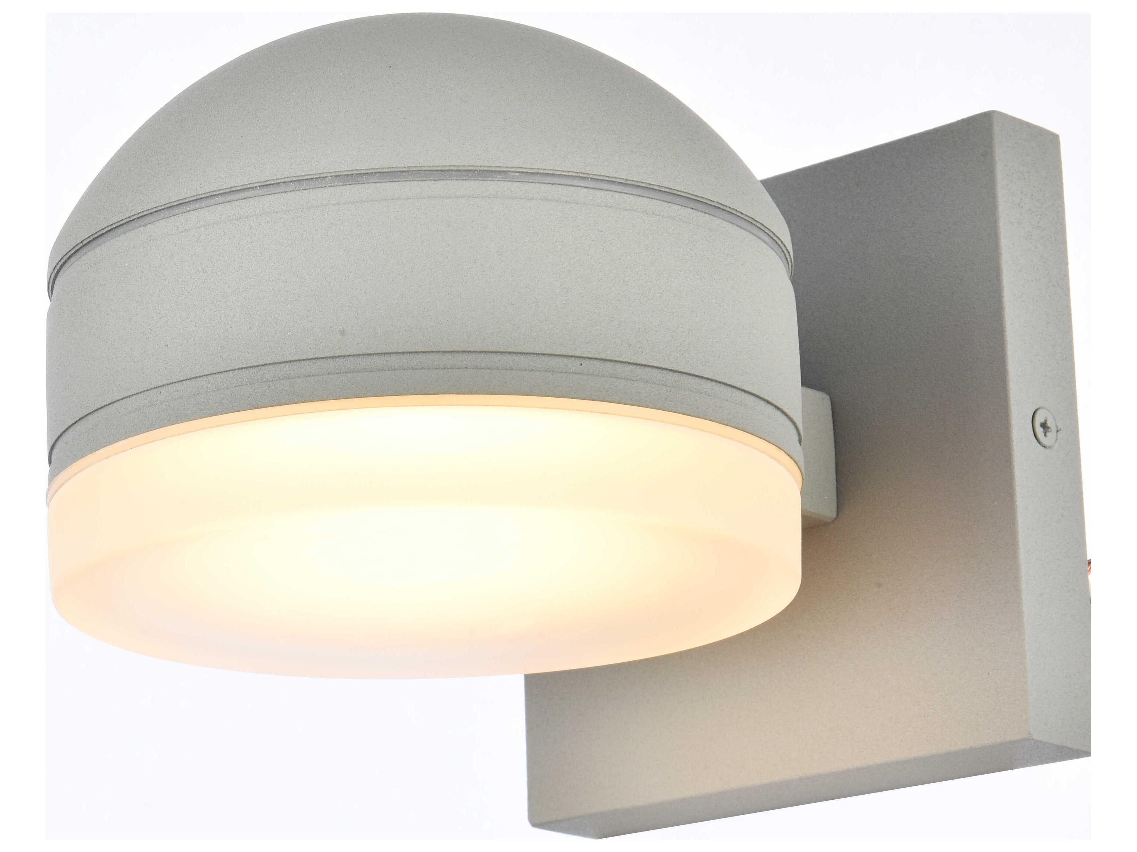 Elegant Lighting Raine Glass LED Outdoor Wall Light