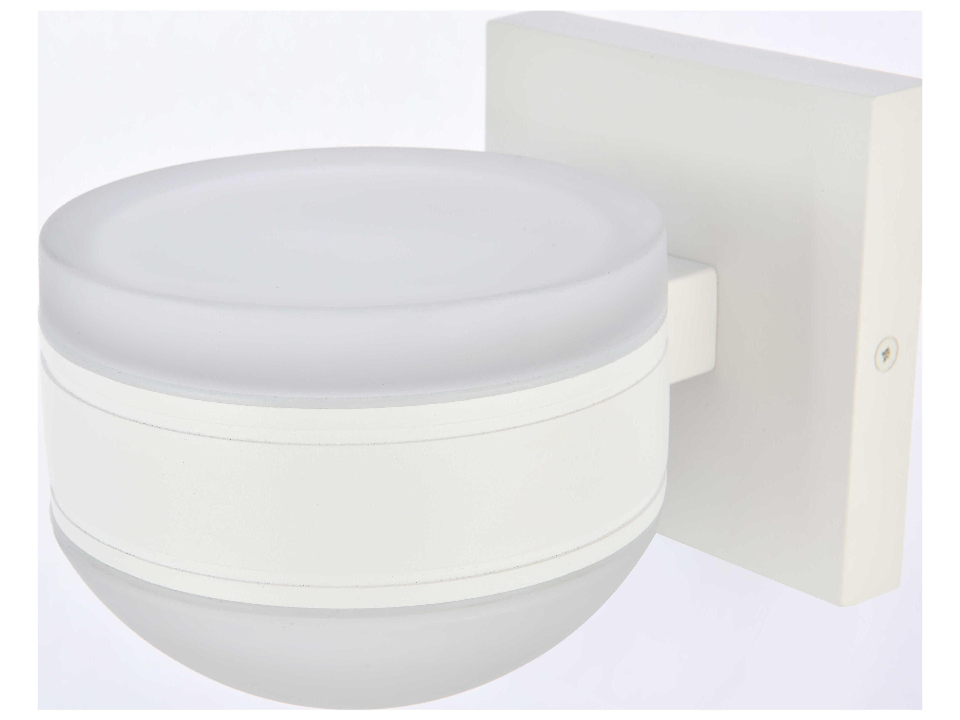 Elegant Lighting Raine Glass LED Outdoor Wall Light