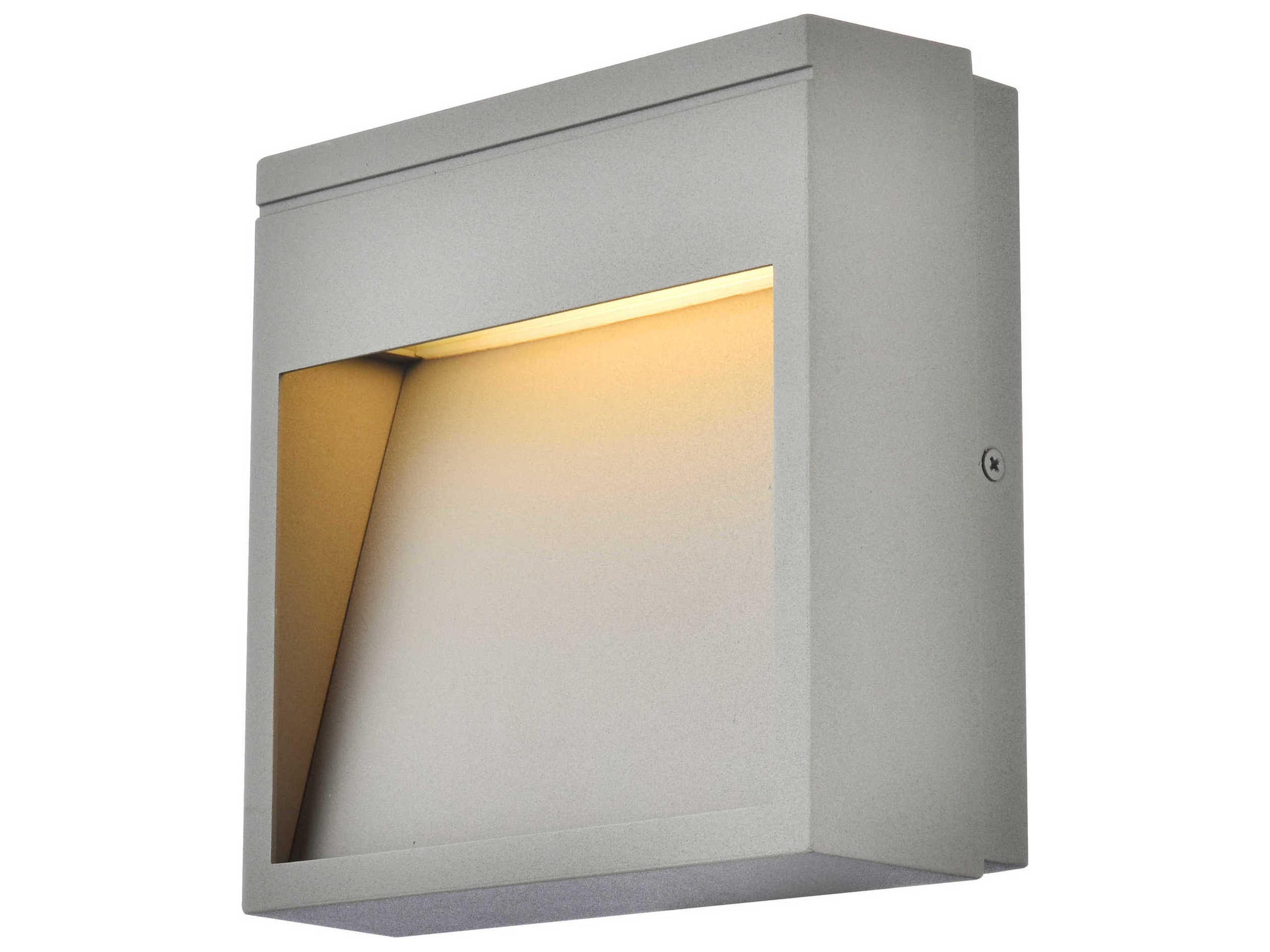 Elegant Lighting Raine Glass LED Outdoor Wall Light
