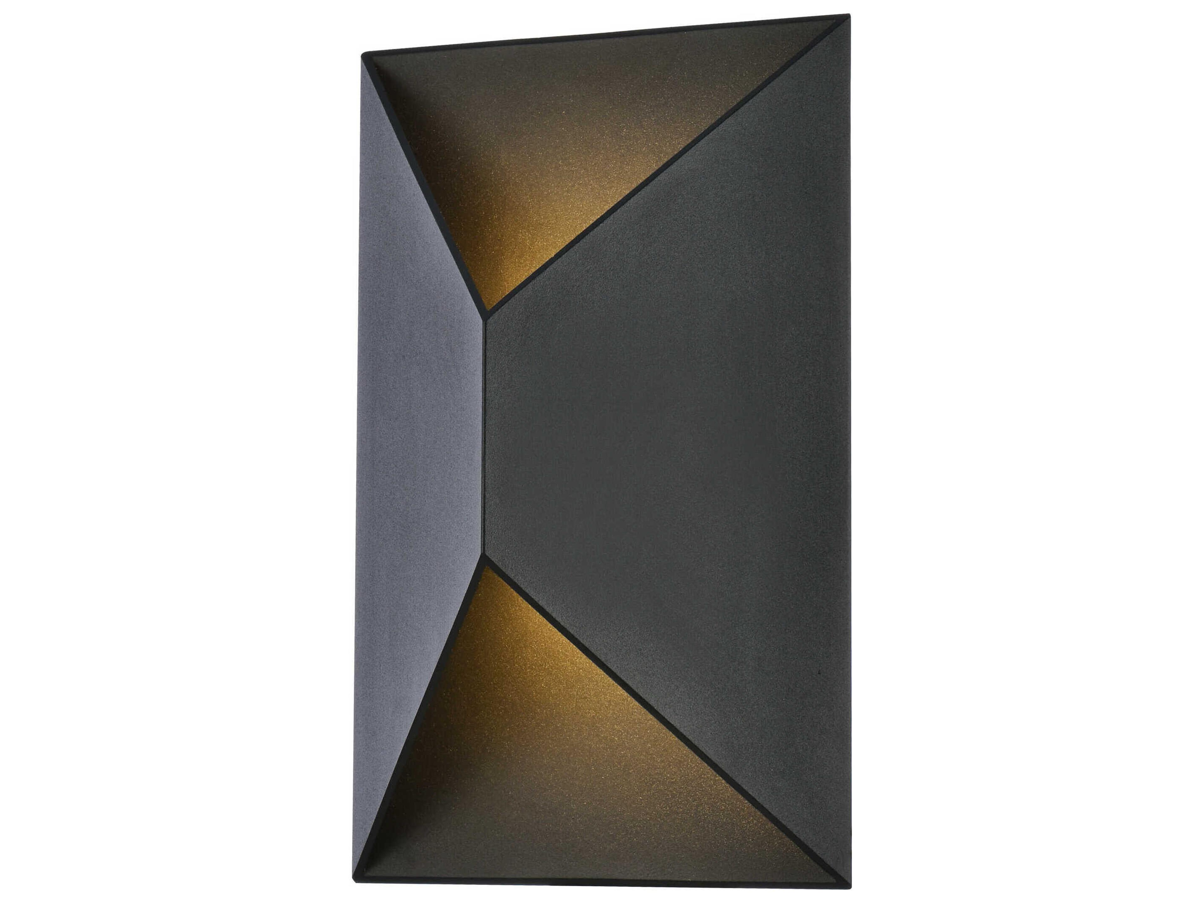 Elegant Lighting Raine Glass LED Outdoor Wall Light