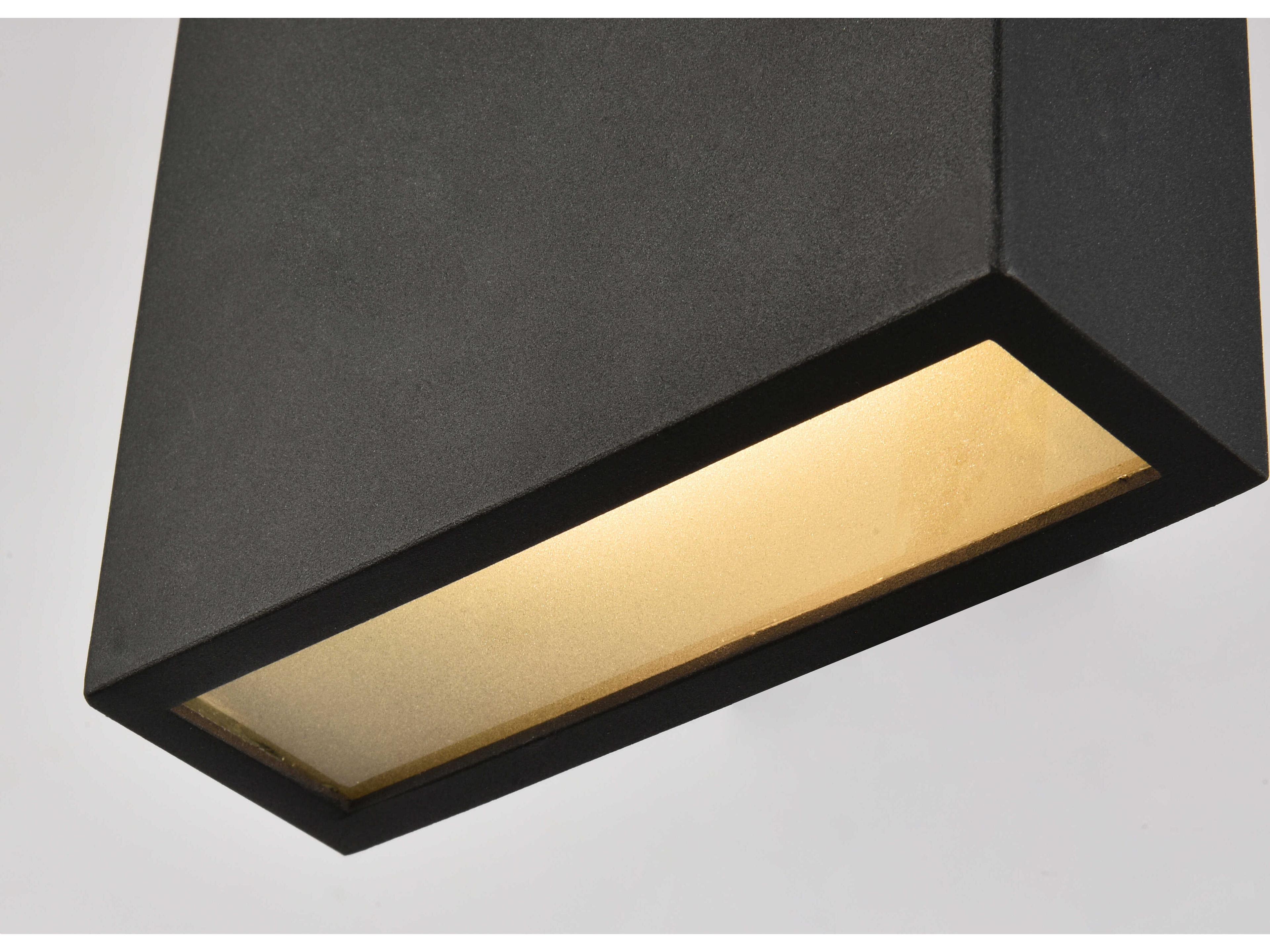 Elegant Lighting Raine Glass LED Outdoor Wall Light