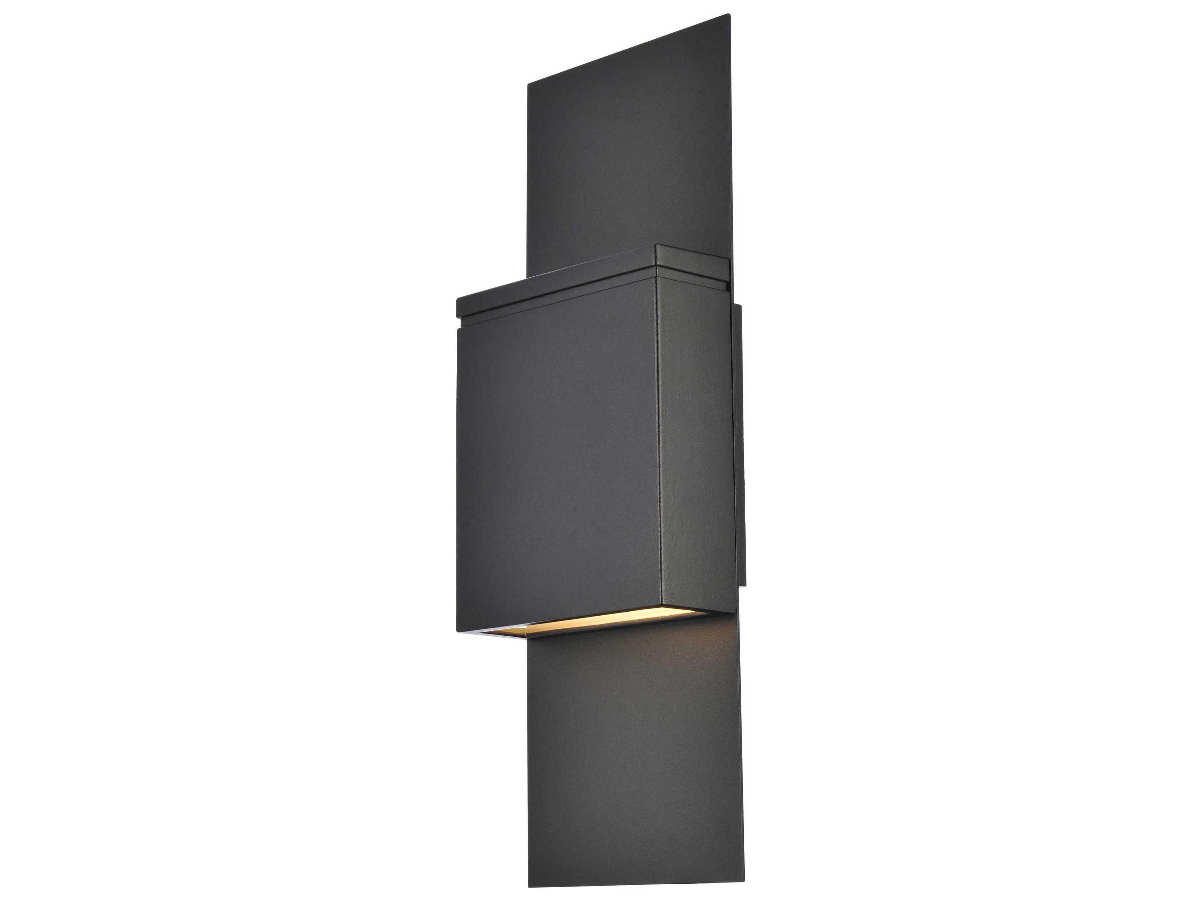 Elegant Lighting Raine Glass LED Outdoor Wall Light