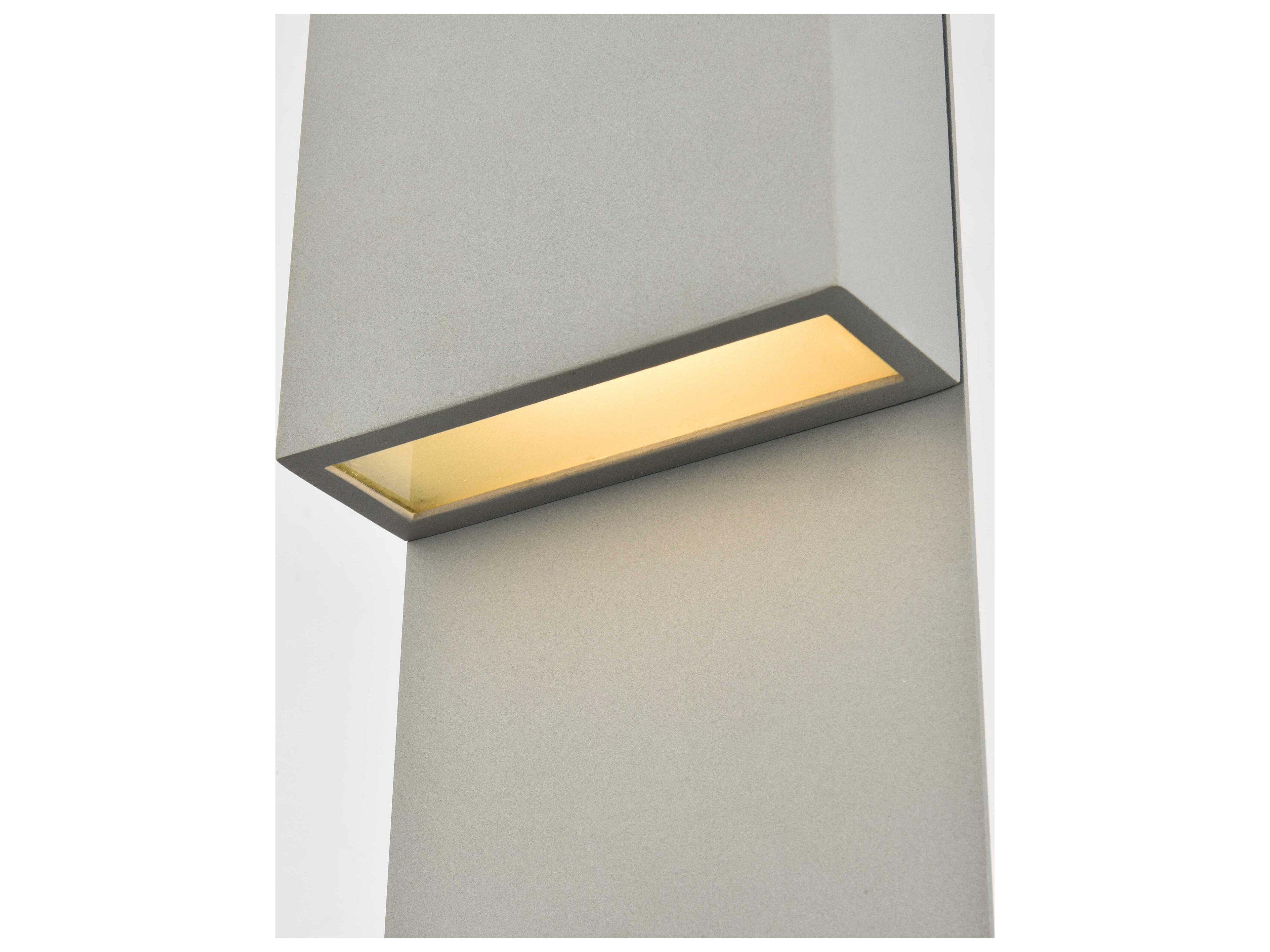 Elegant Lighting Raine Glass LED Outdoor Wall Light