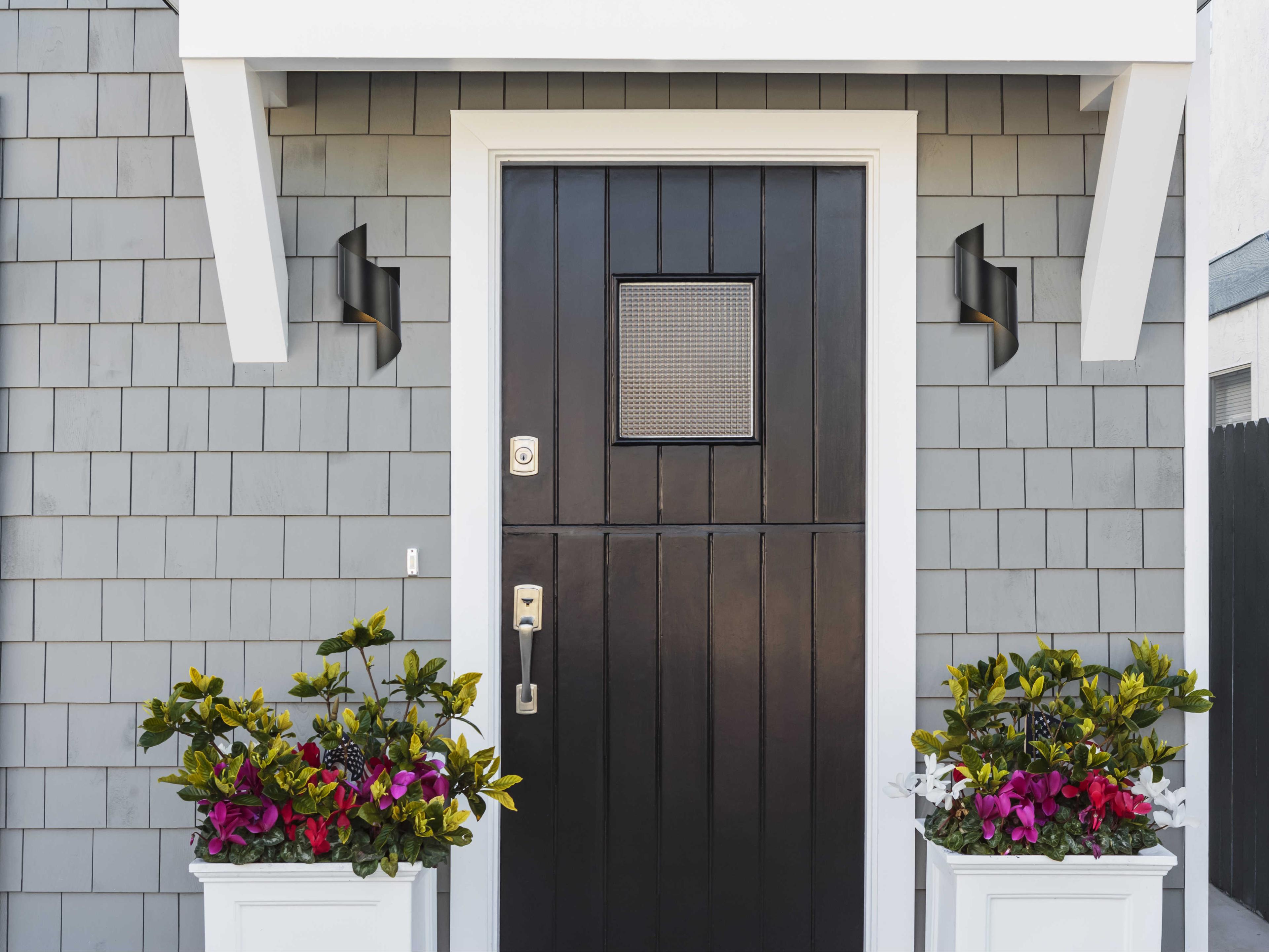 Elegant Lighting Raine Glass LED Outdoor Wall Light