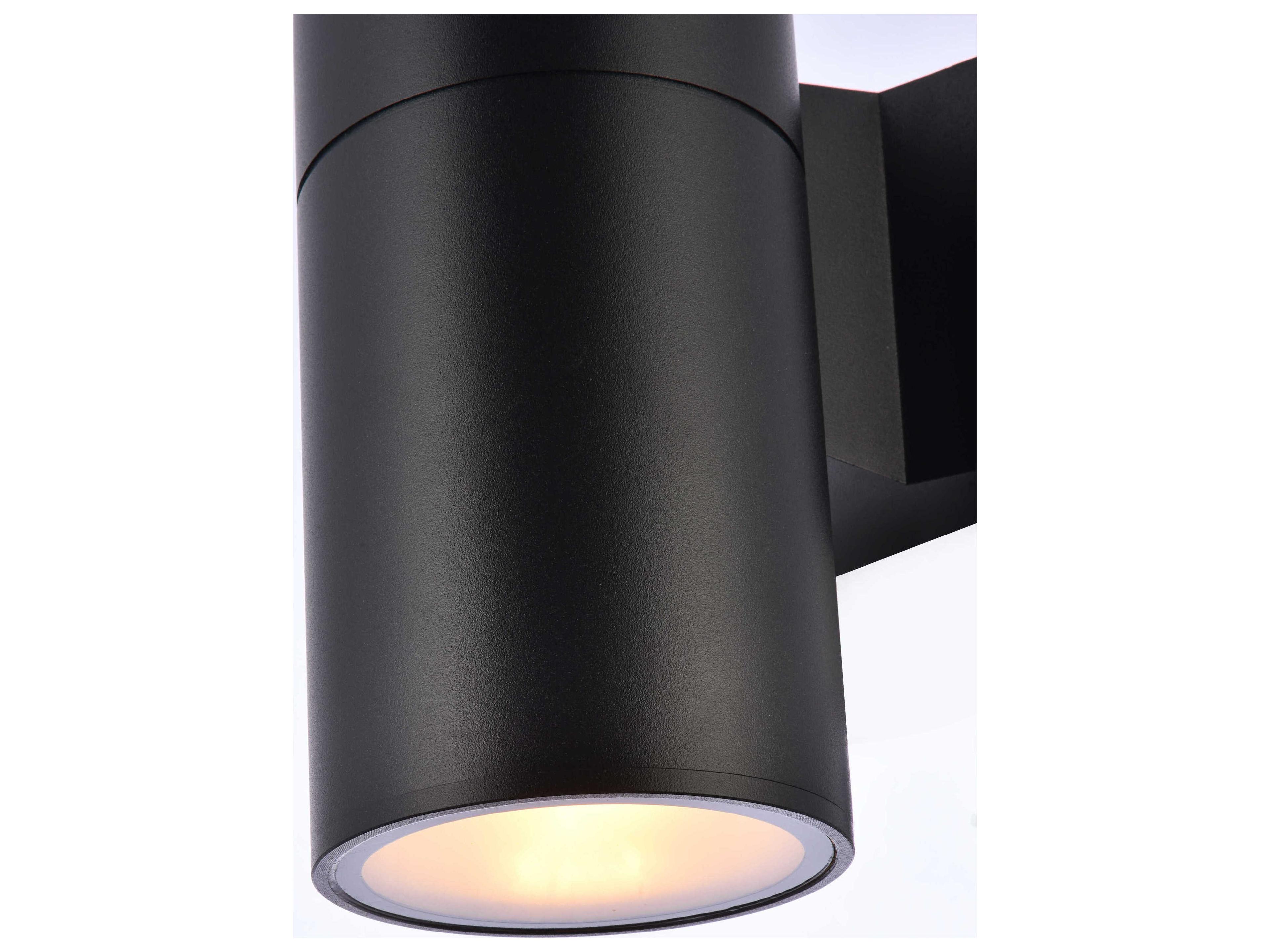 Elegant Lighting Raine Glass LED Outdoor Wall Light