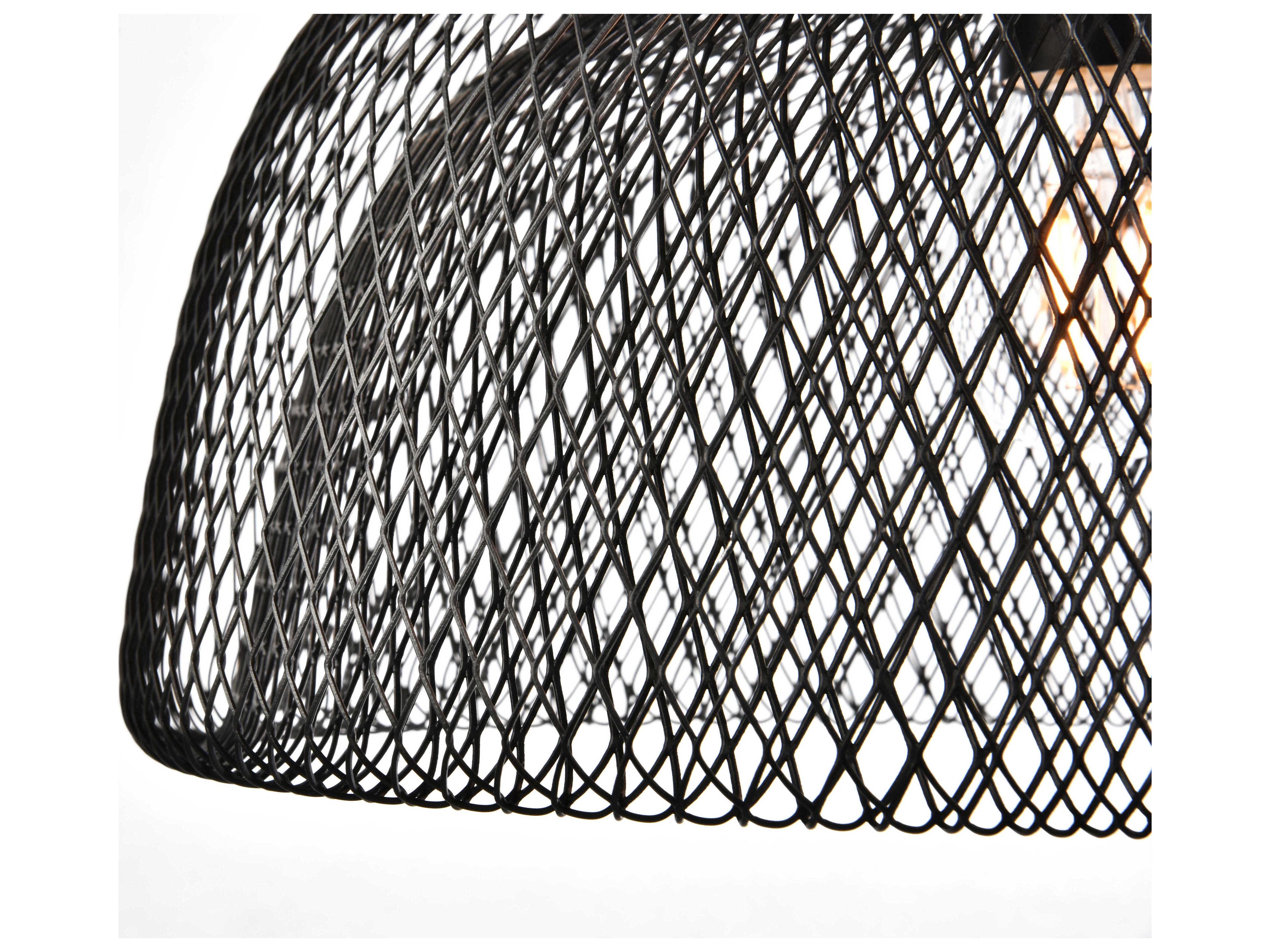 Elegant Lighting Warren 1-Light Black Dome Pendant