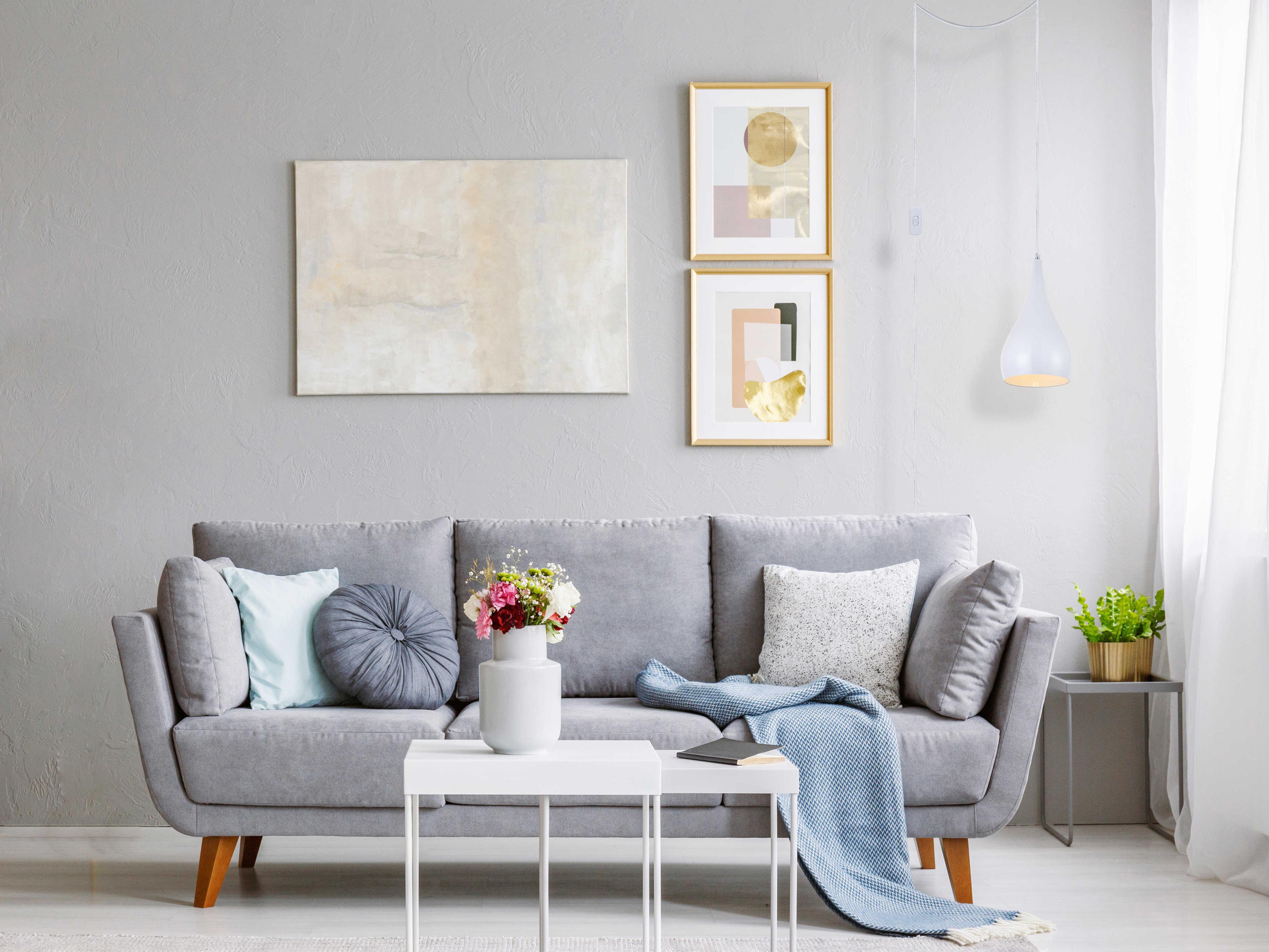 Elegant Lighting Nora 1-Light White Bell Mini Pendant