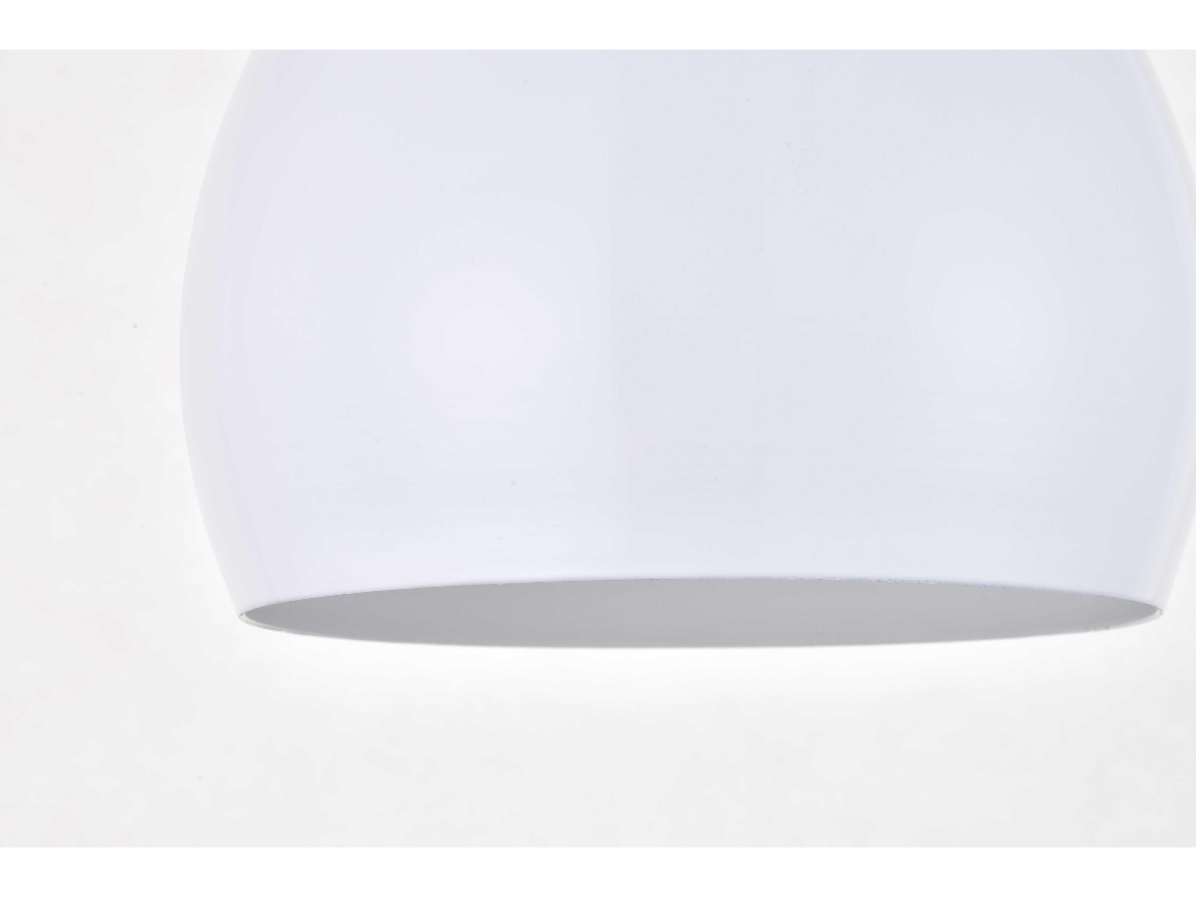 Elegant Lighting Nora 1-Light White Bell Mini Pendant