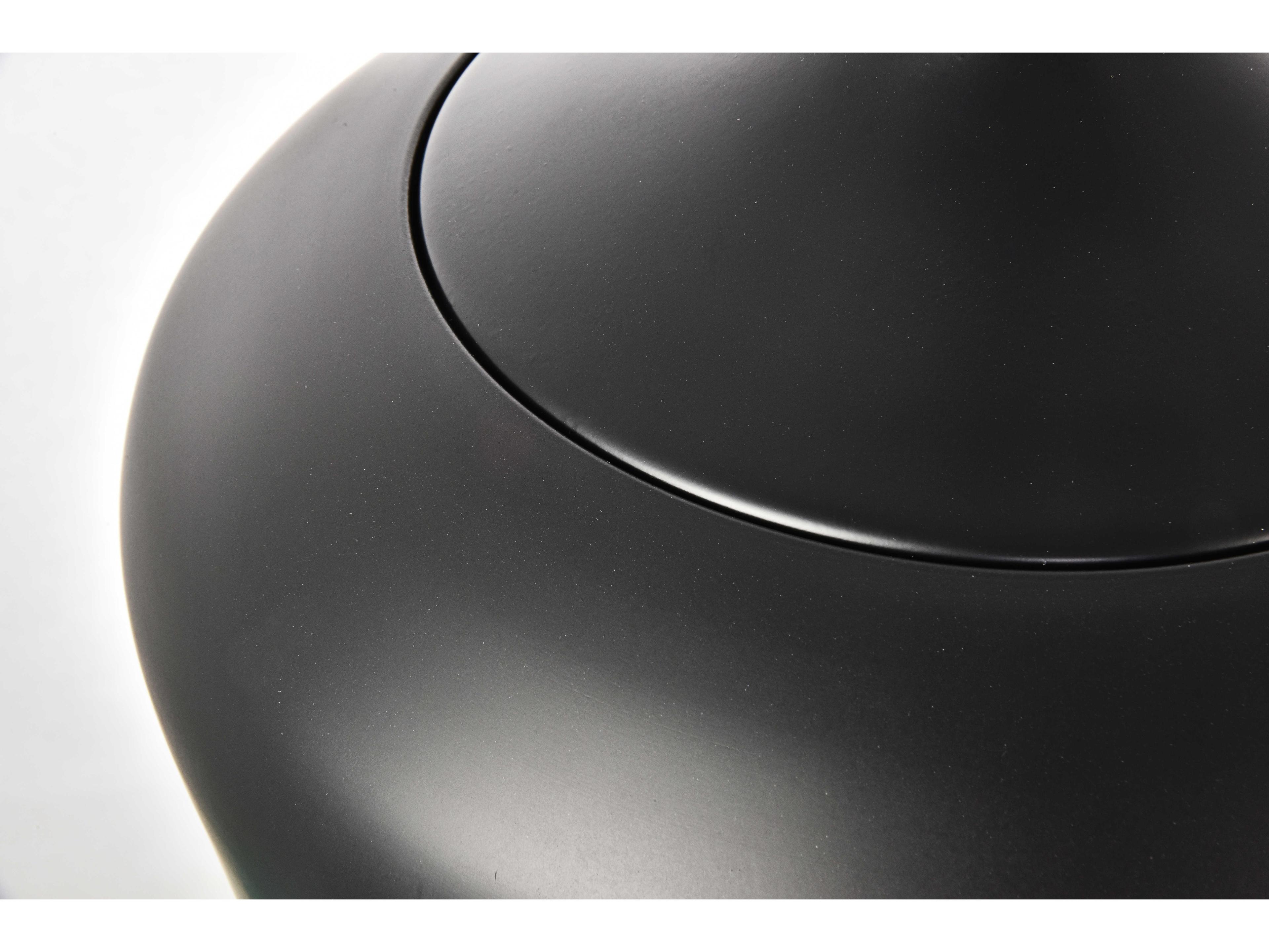 Elegant Lighting Nora 1-Light Black Bowl Pendant