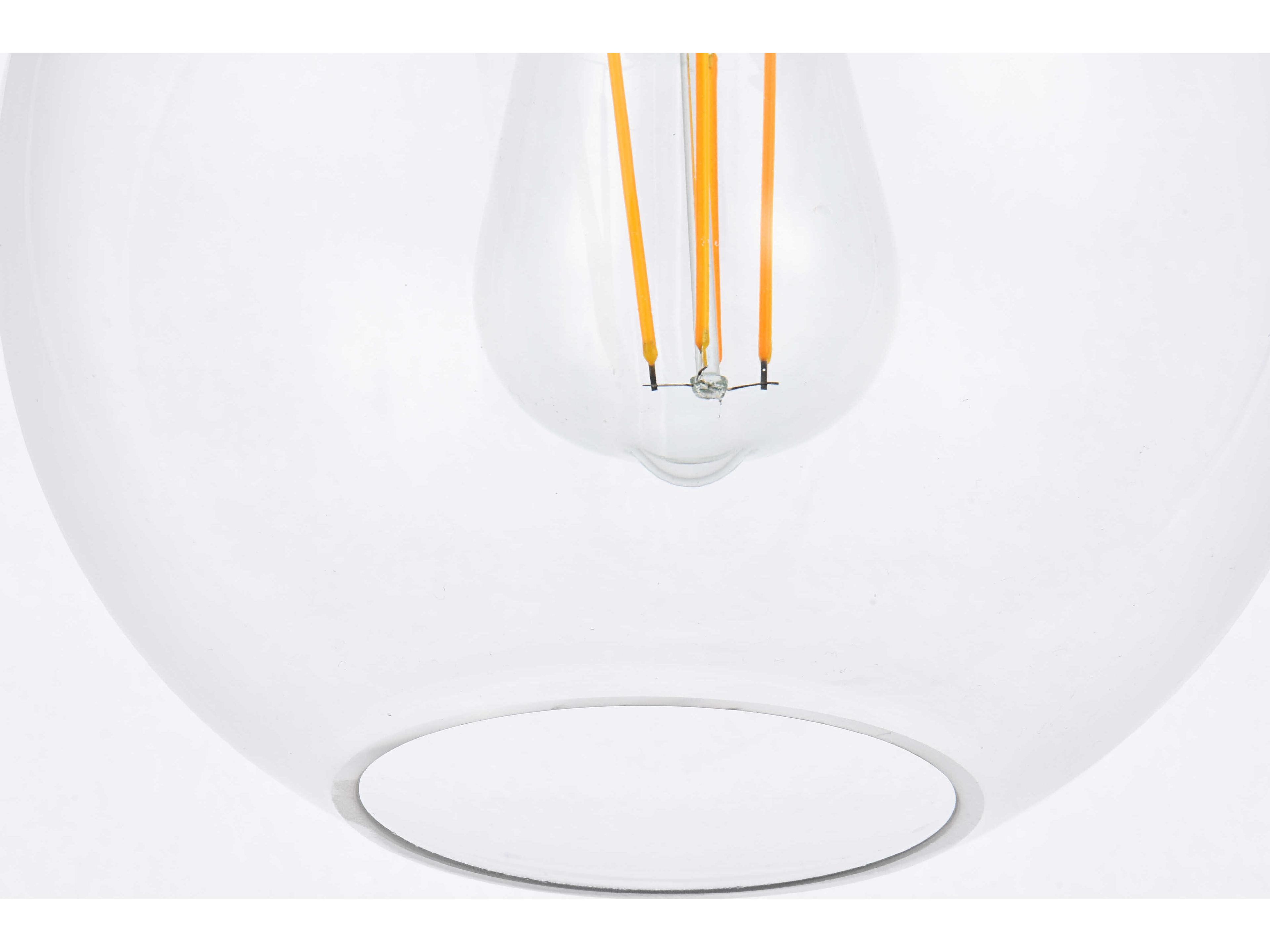 Elegant Lighting Emett 1-Light Brass Glass Globe Mini Pendant