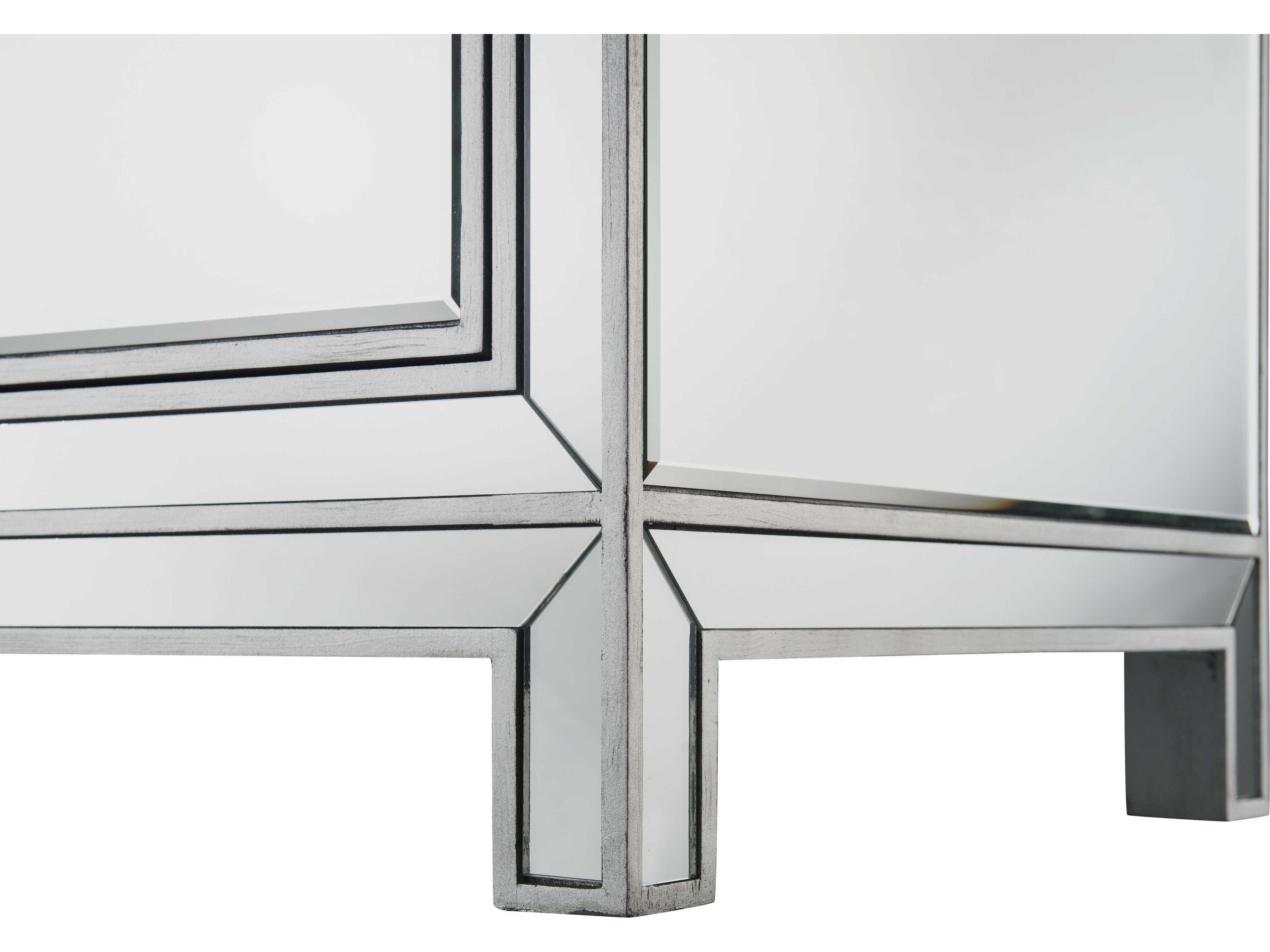 Elegant Lighting Reflexion 6-Drawers Rubberwood Double Dresser