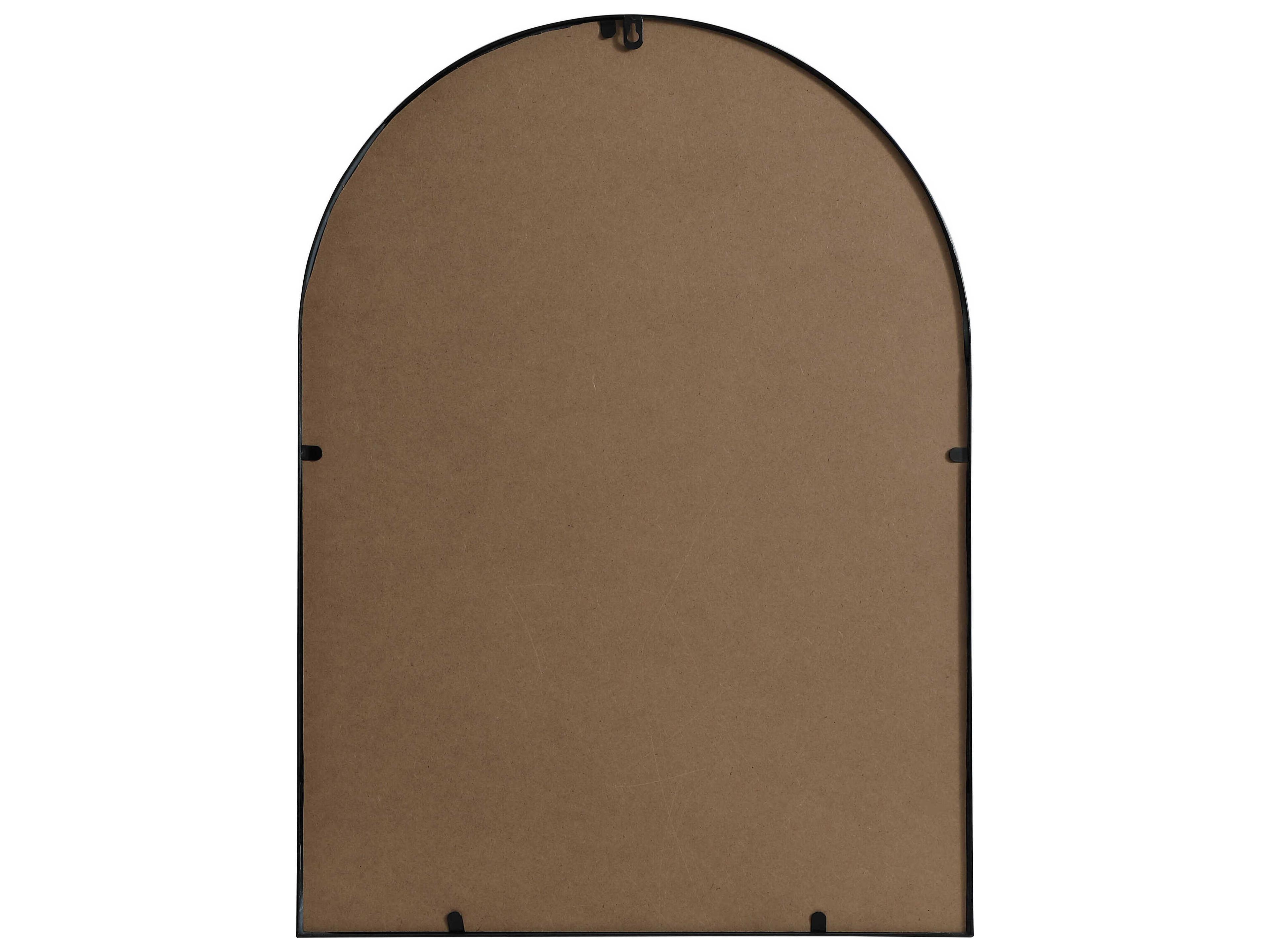 Elegant Lighting Ayra Black Arch Wall Mirror