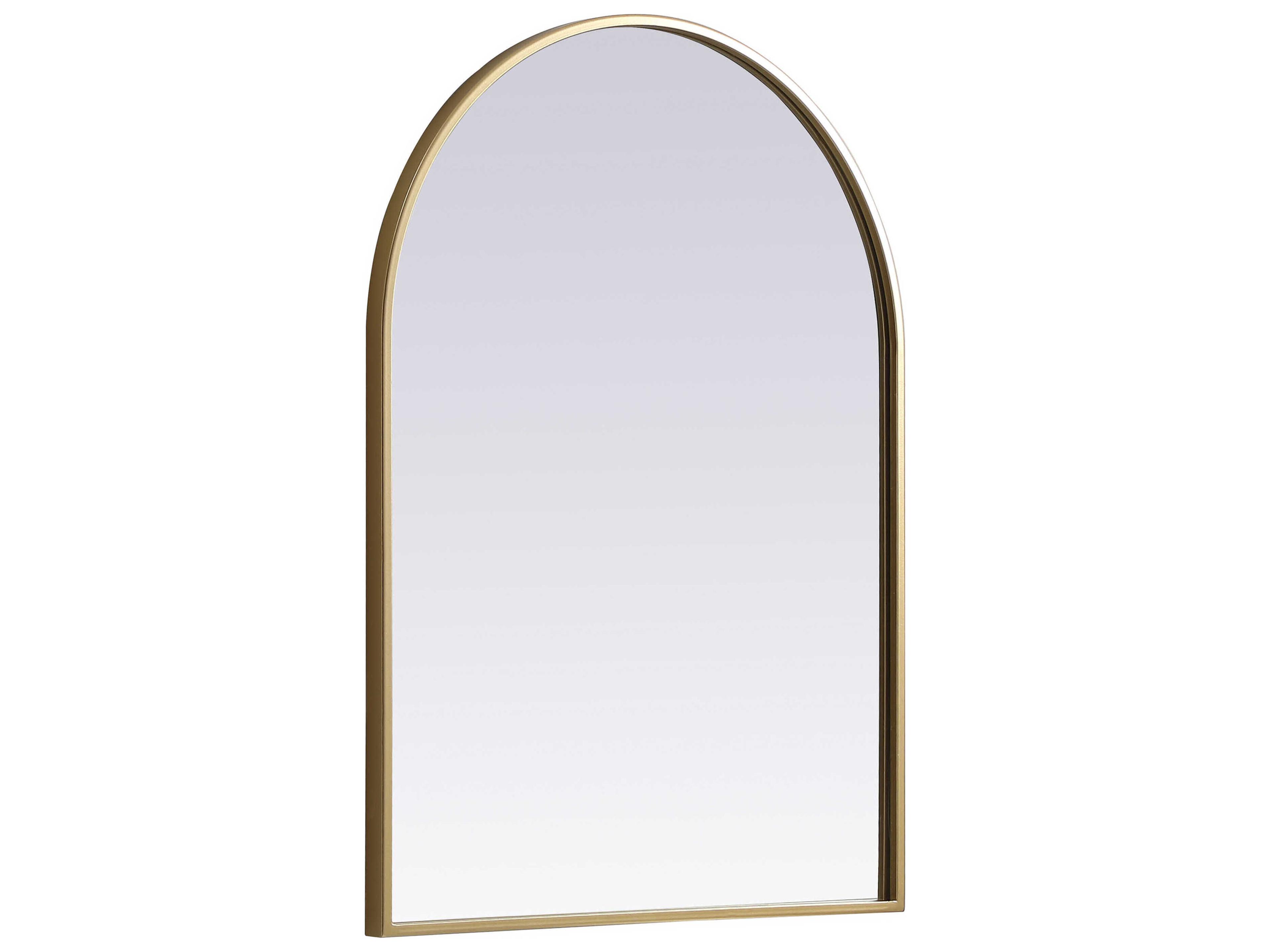 Elegant Lighting Ayra Brass Arch Wall Mirror