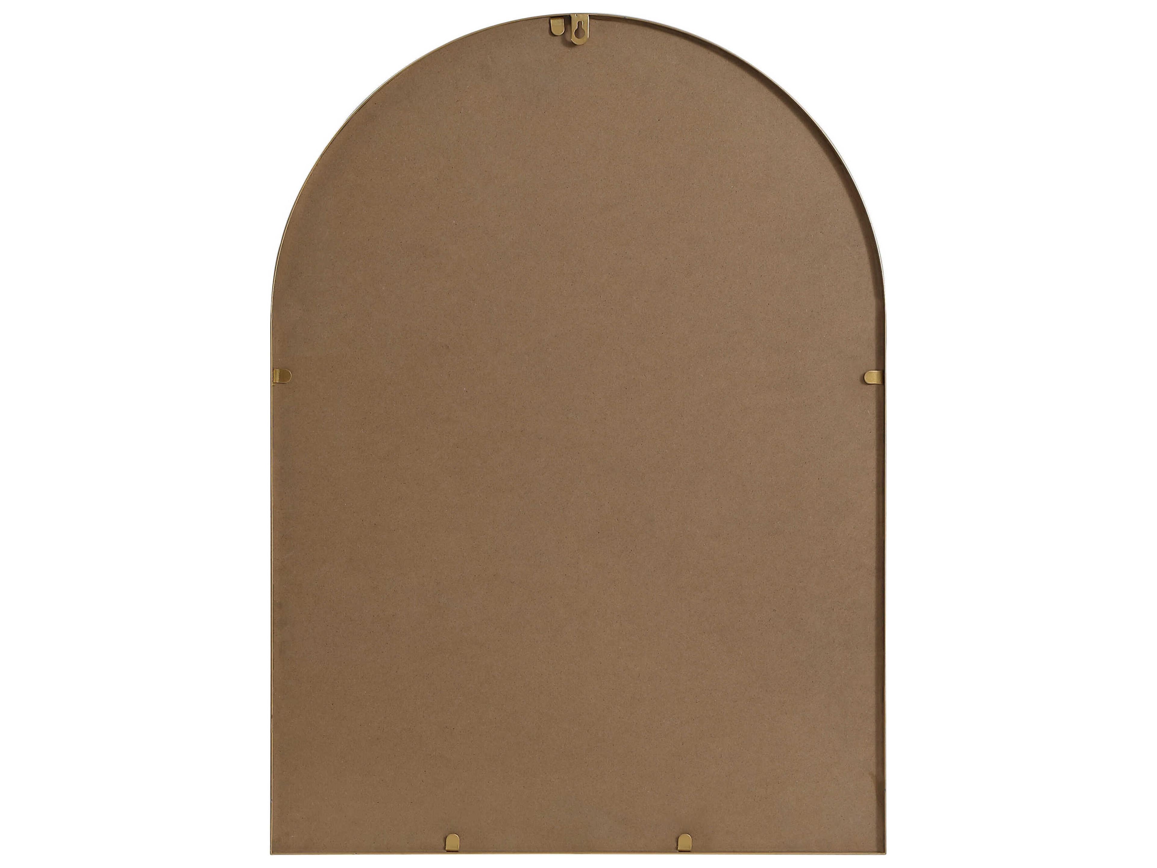 Elegant Lighting Ayra Brass Arch Wall Mirror