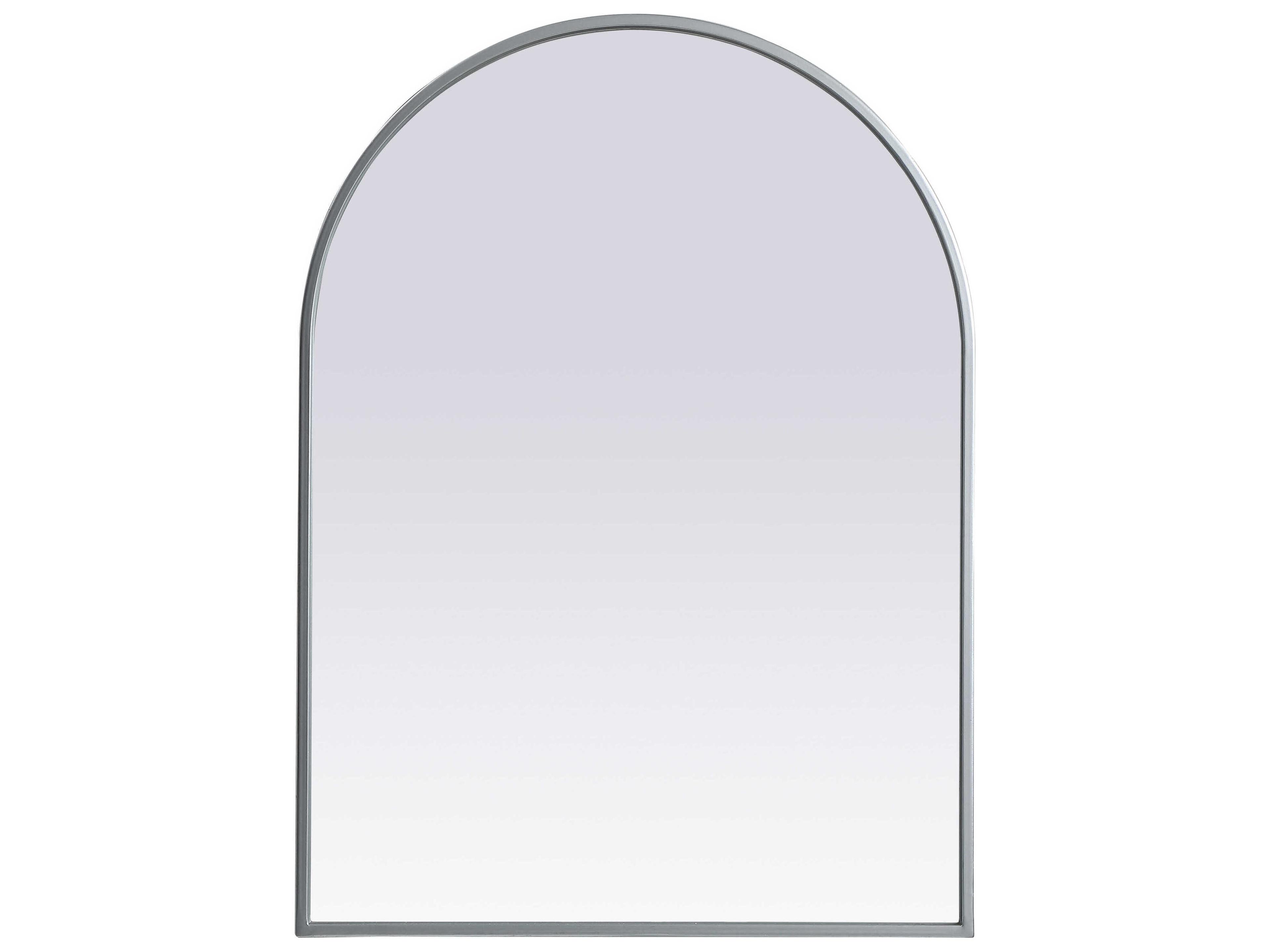 Elegant Lighting Ayra Silver Arch Wall Mirror
