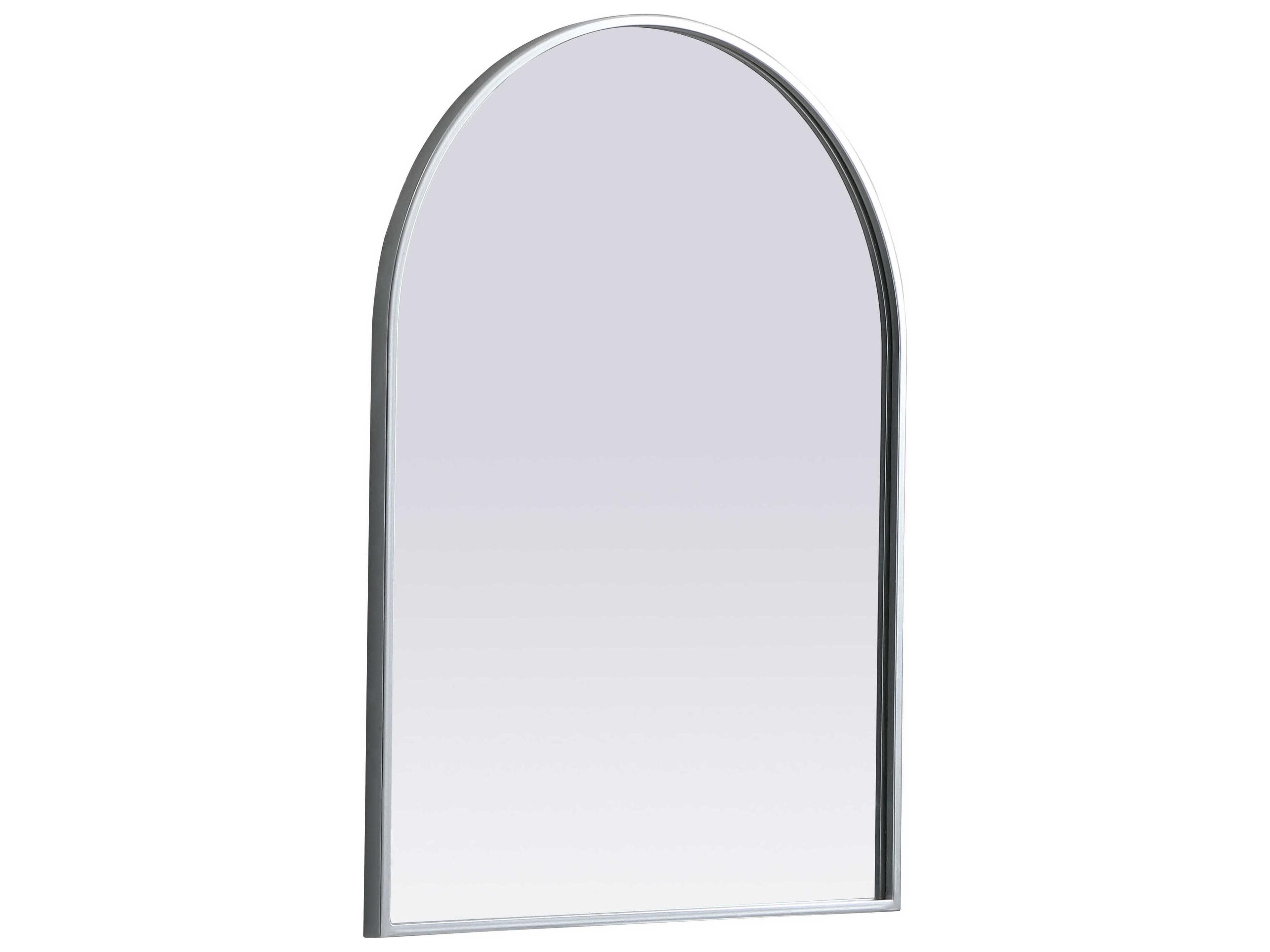 Elegant Lighting Ayra Silver Arch Wall Mirror