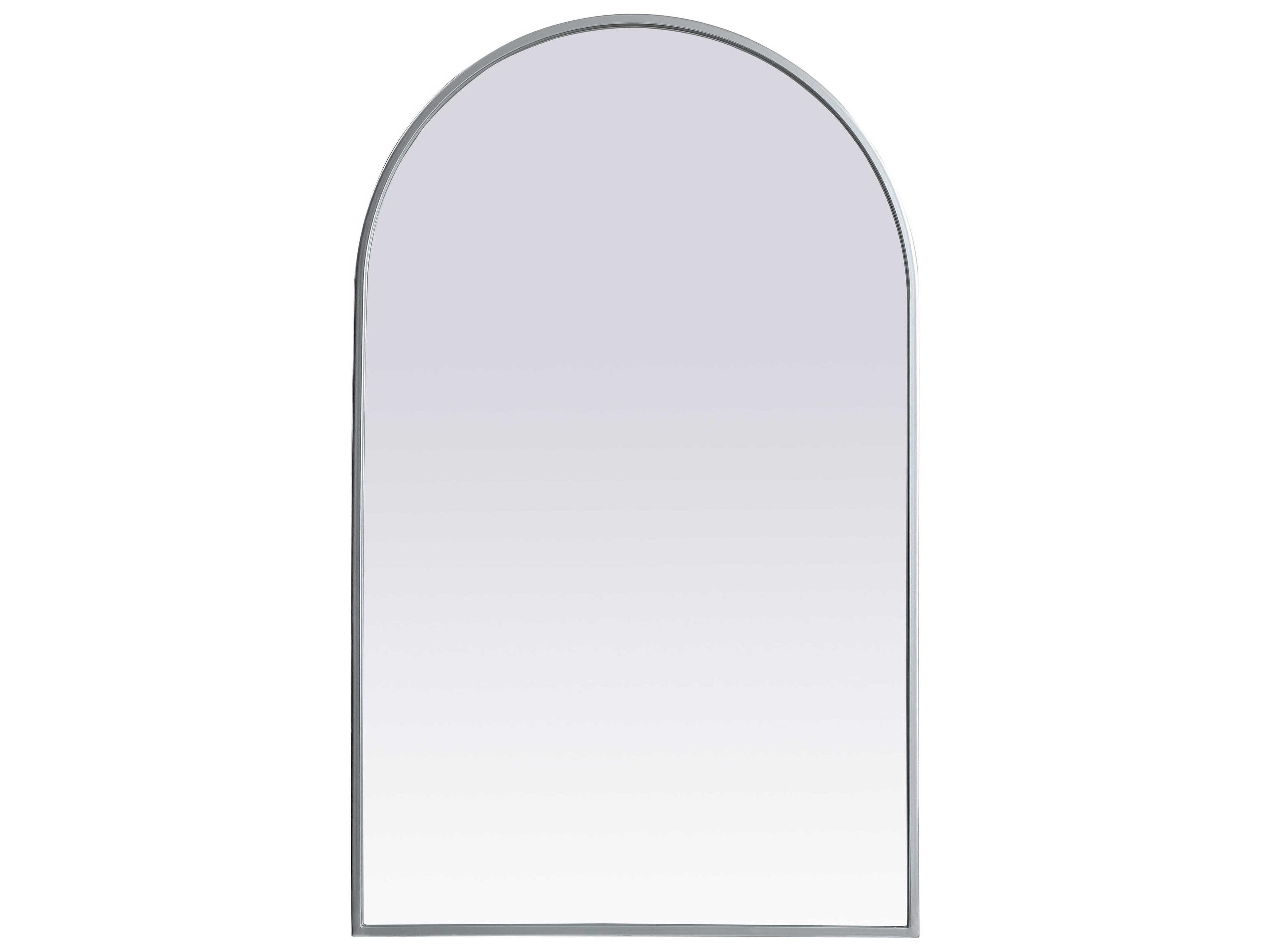 Elegant Lighting Ayra Silver Arch Wall Mirror
