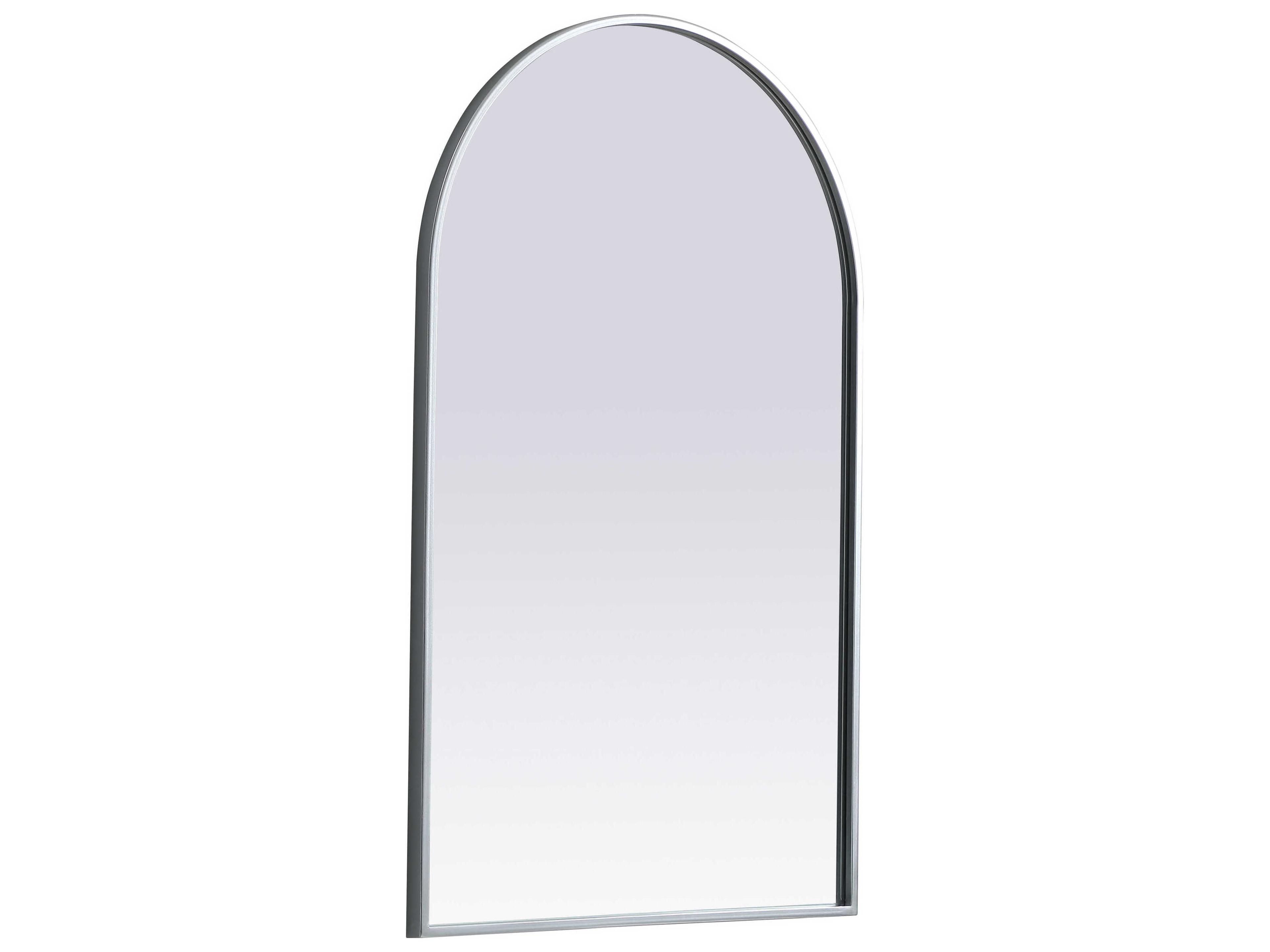 Elegant Lighting Ayra Silver Arch Wall Mirror