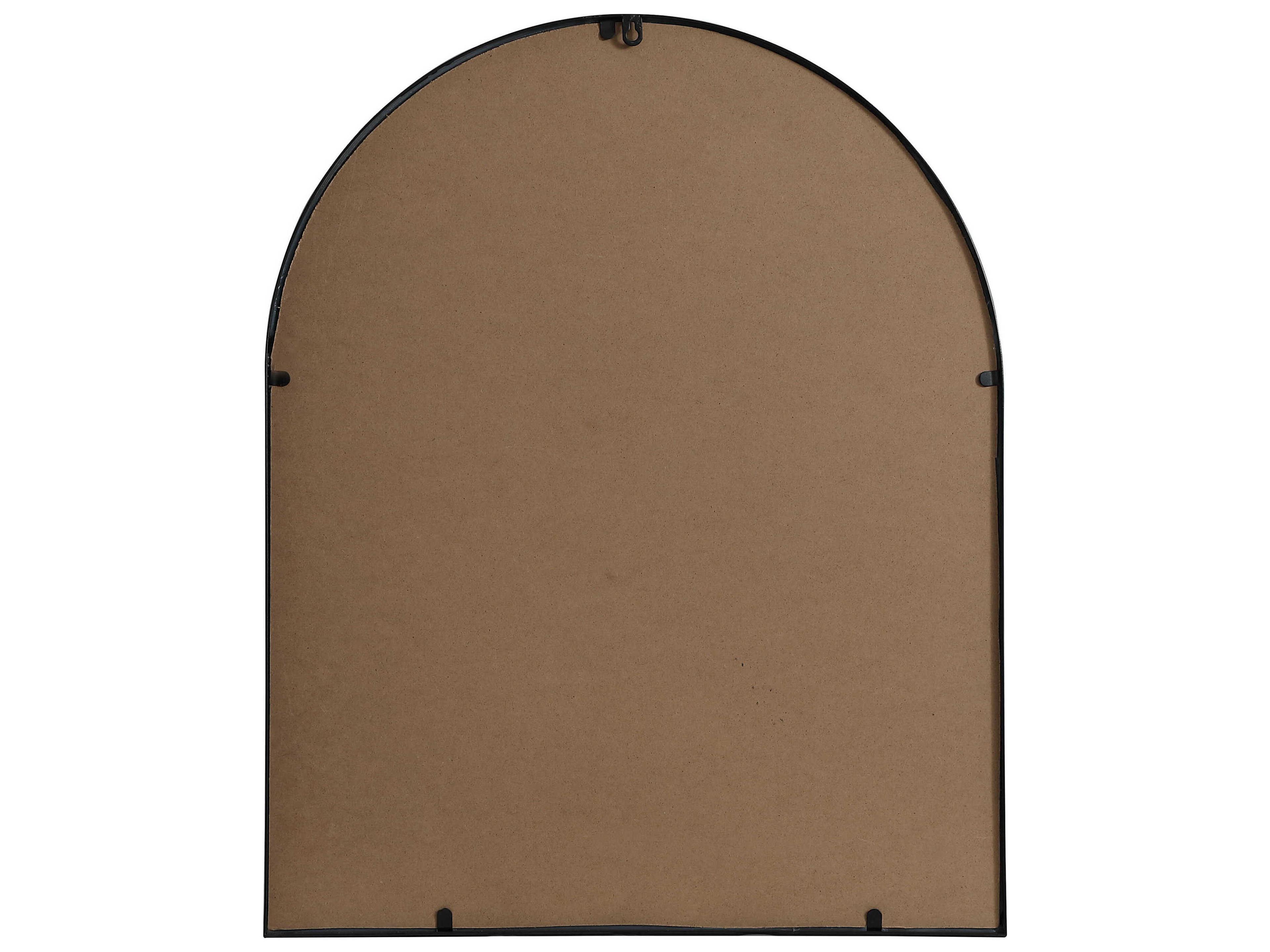 Elegant Lighting Ayra Black Arch Wall Mirror