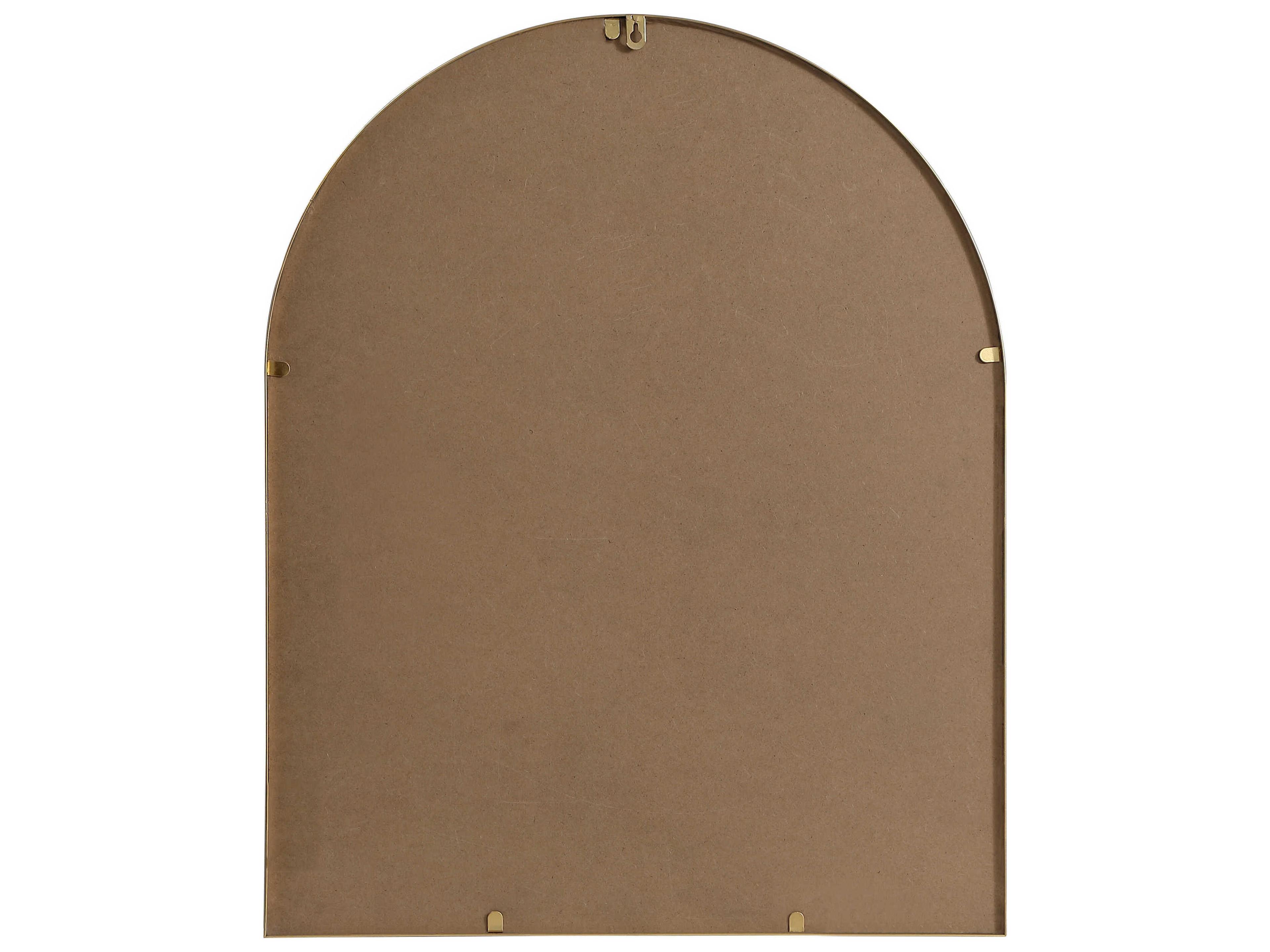 Elegant Lighting Ayra Brass Arch Wall Mirror