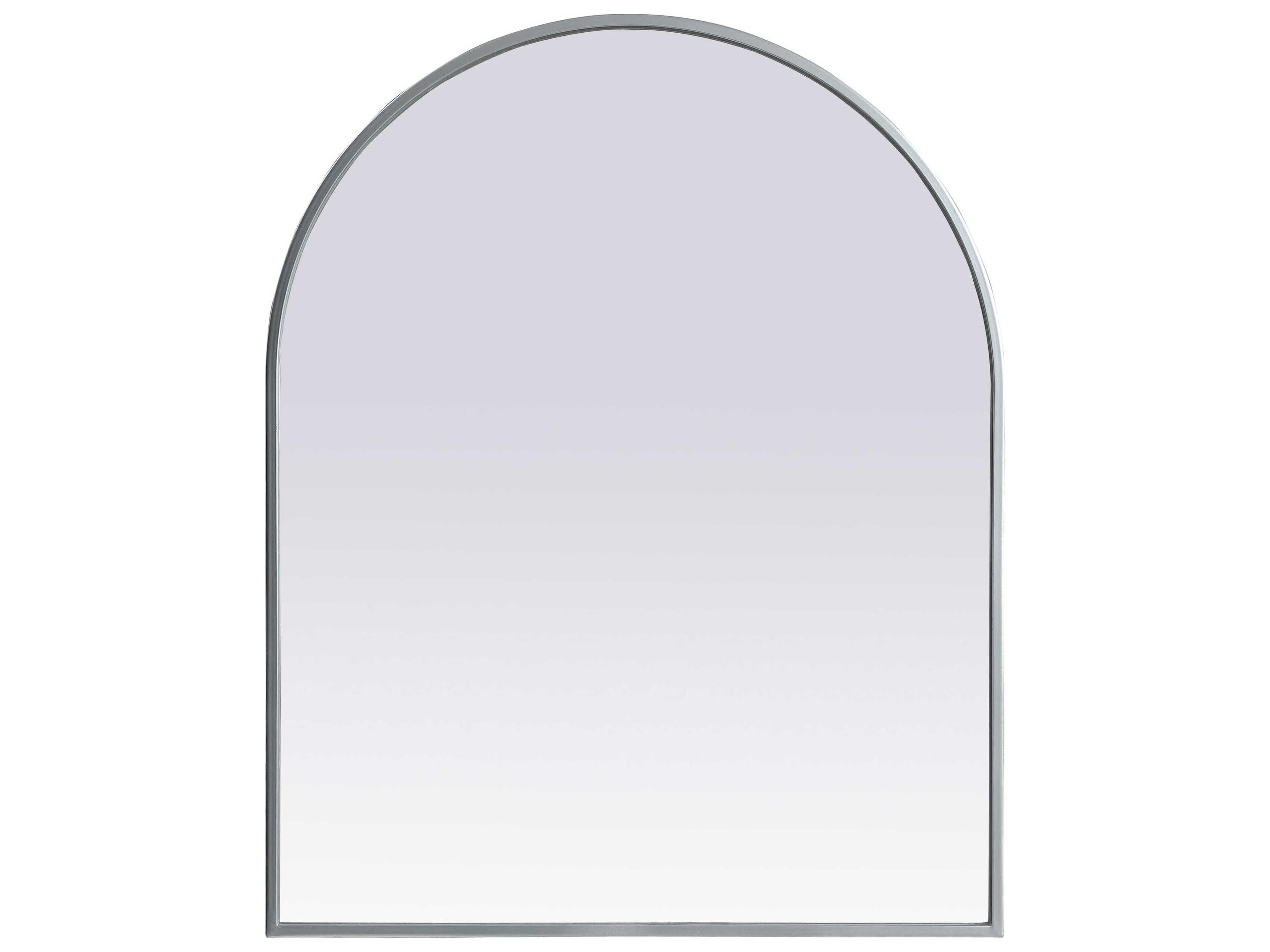 Elegant Lighting Ayra Silver Arch Wall Mirror